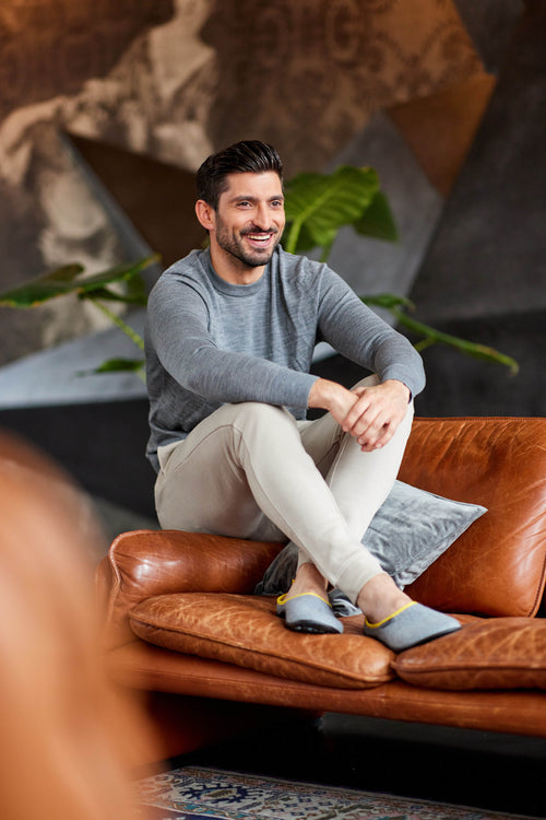 Acasa Slipper Yellow Trim