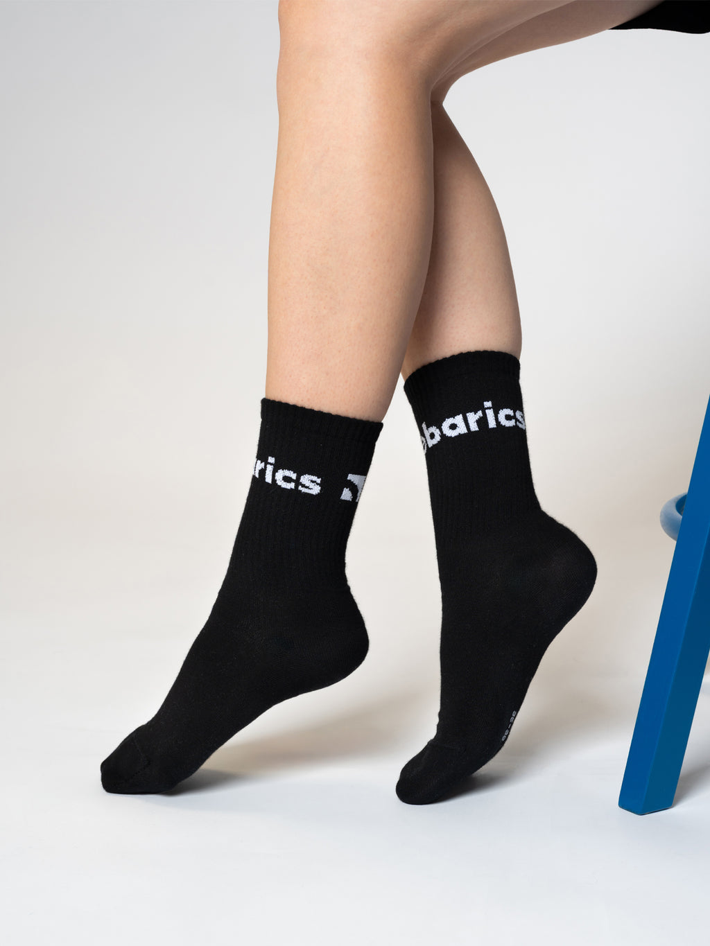 Barebarics - Barefoot Socks - Crew - Black - Big logo - 3 pack