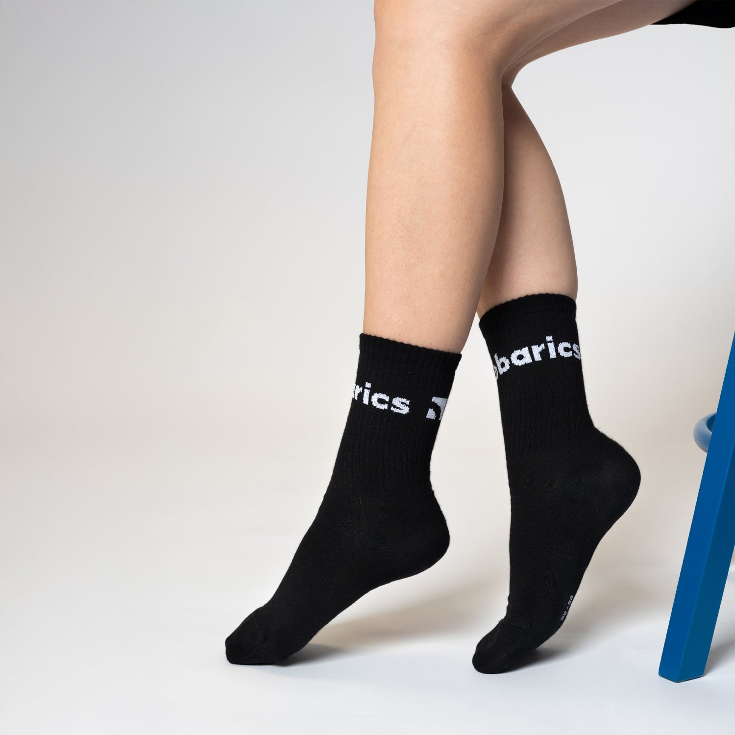 Barebarics - Barefoot Socks - Crew - Black - Big logo - 3 pack