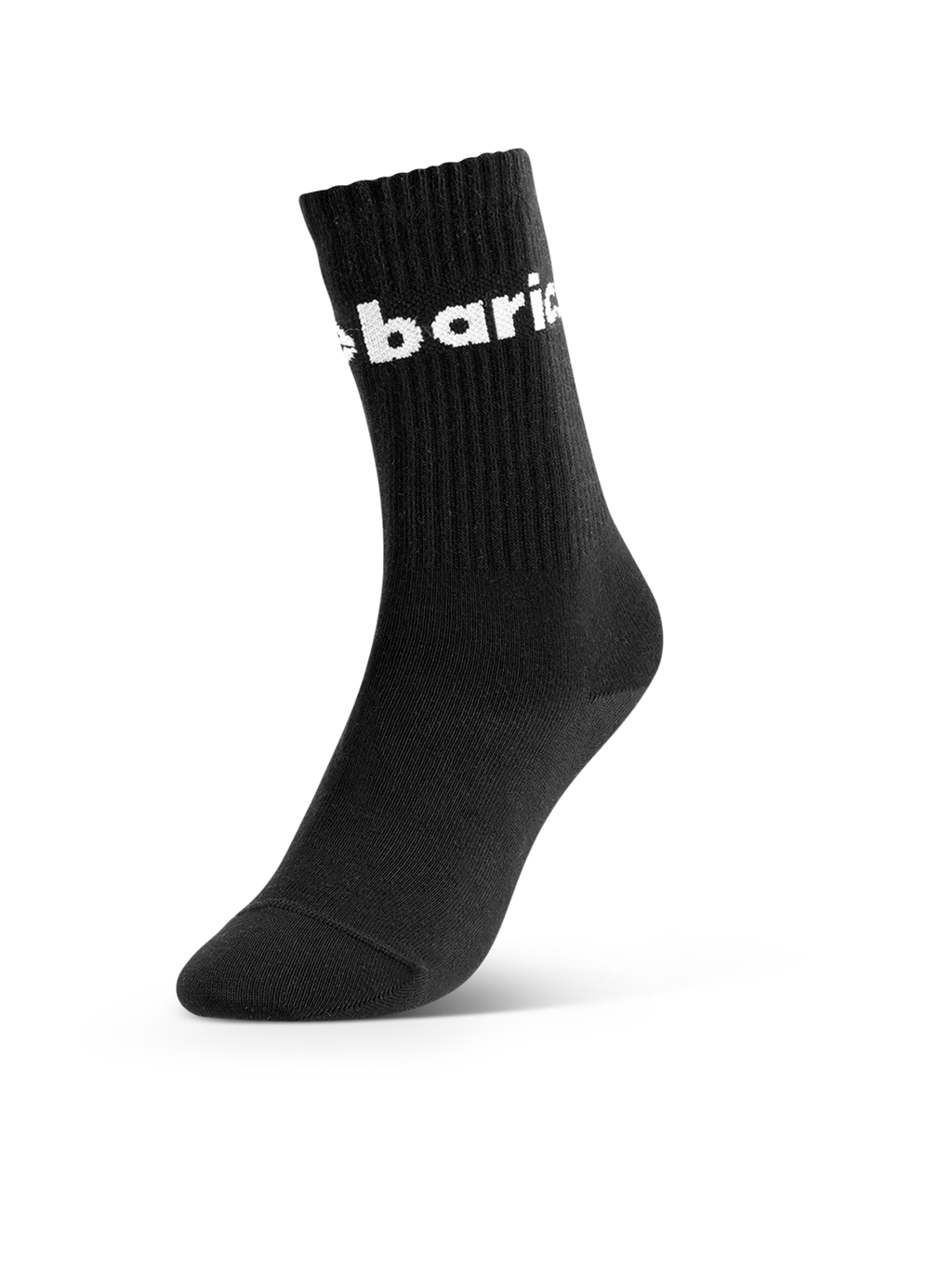 Barebarics - Barefoot Socks - Crew - Black - Big logo - 3 pack