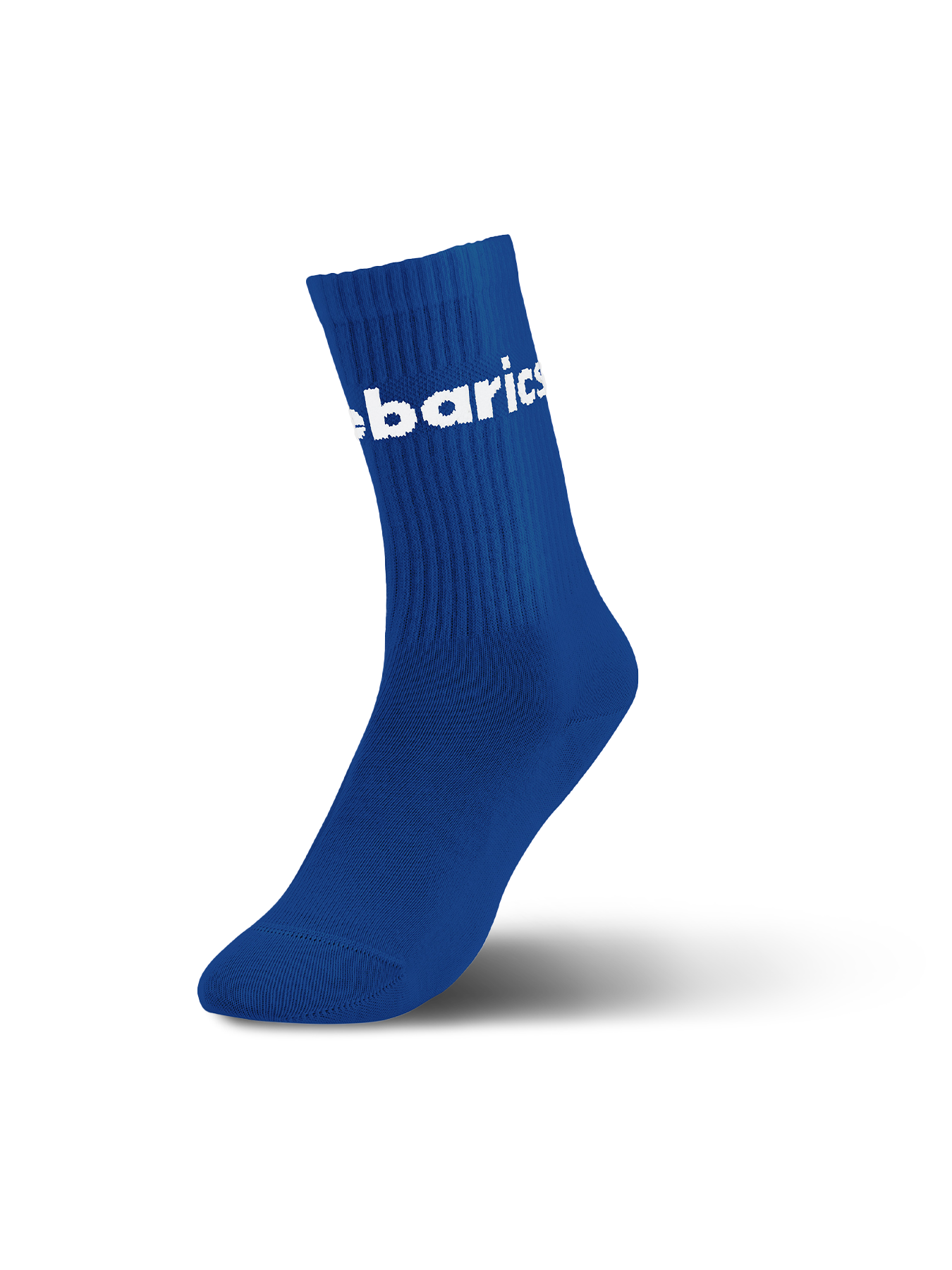 Barebarics - Barefoot Socks - Crew - Blue - Big logo - 3 pack
