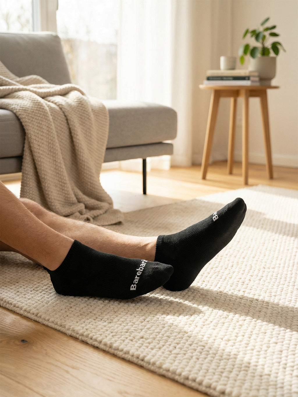 Barebarics - Barefoot Socks - Low-cut - Black - 3 pack