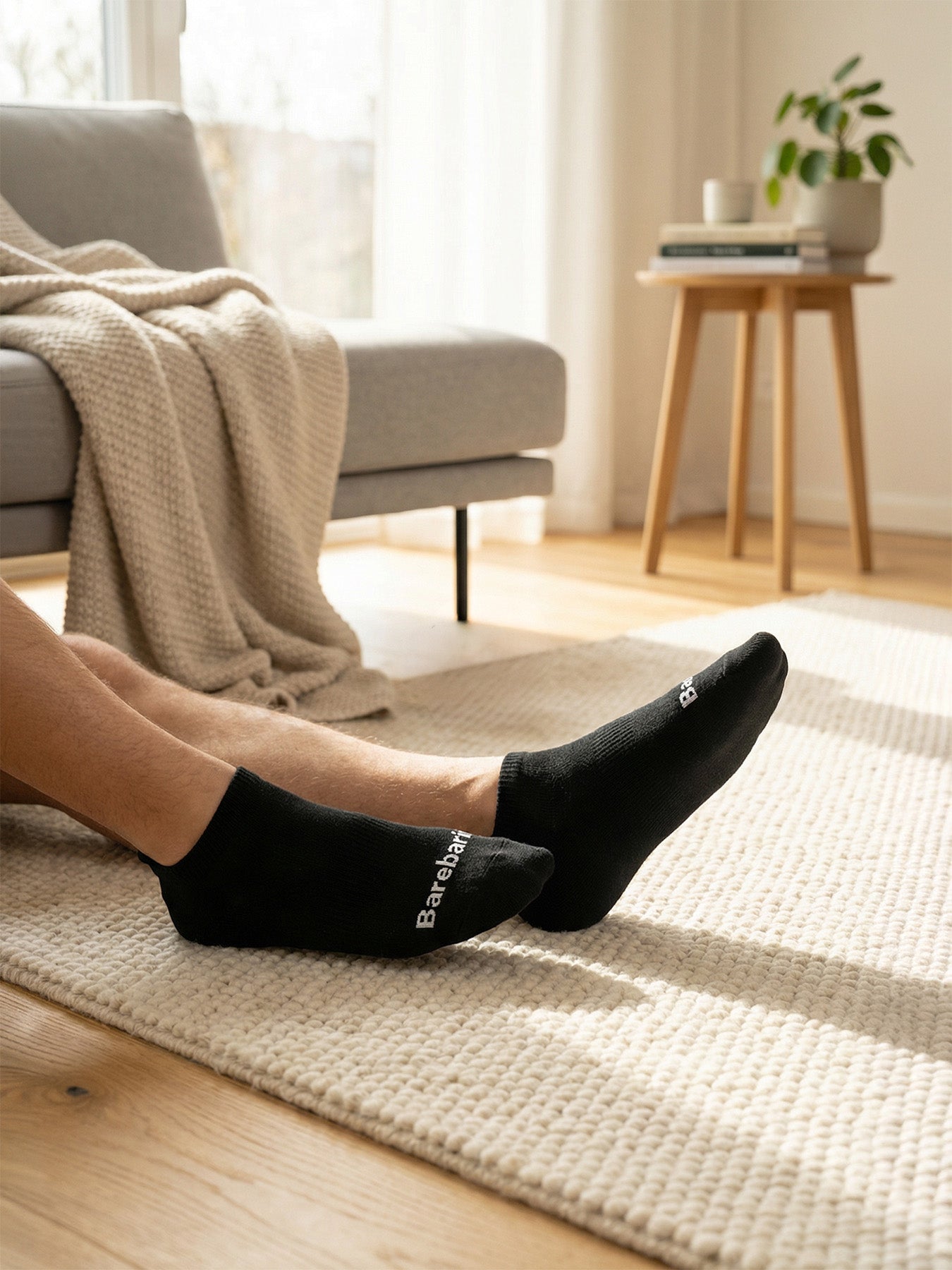 Barebarics - Barefoot Socks - Low-cut - Black - 3 pack
