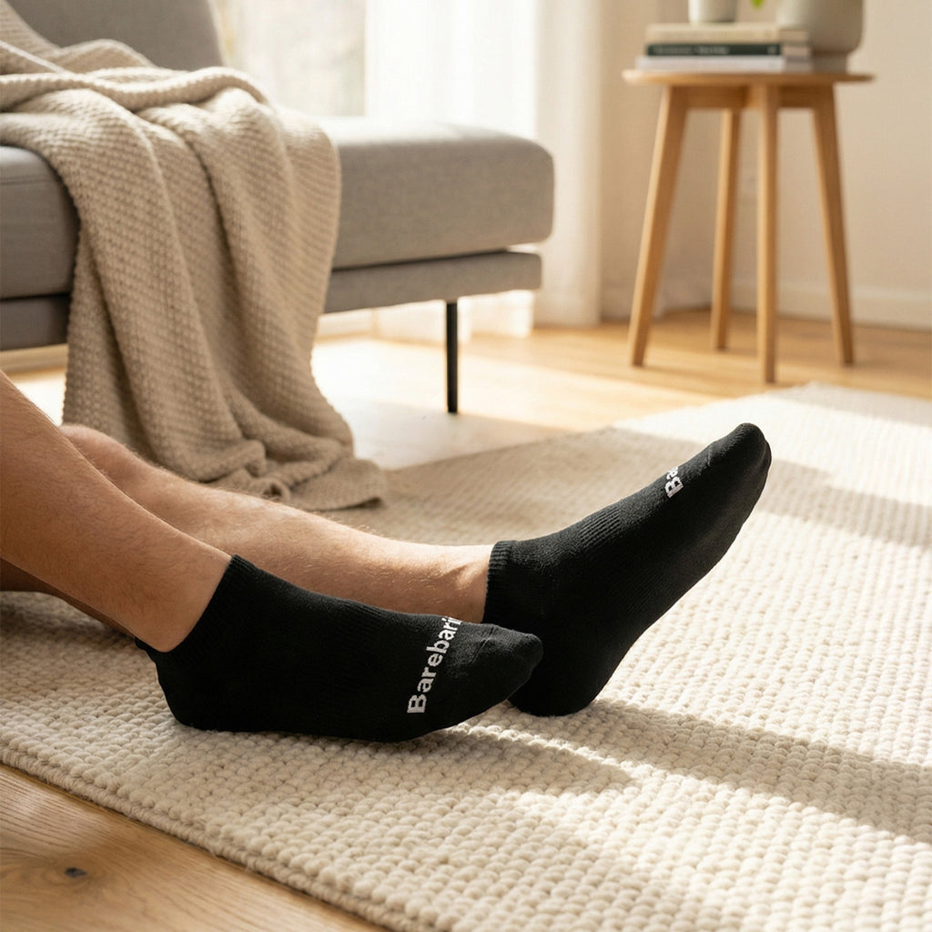 Barebarics - Barefoot Socks - Low-cut - Black - 3 pack