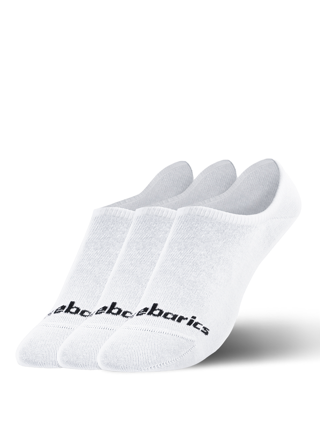 Barebarics - Barefoot Socks - No-Show - White - 3 pack