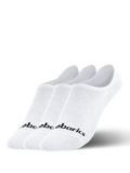 Barebarics - Barefoot Socks - No-Show - White - 3 pack