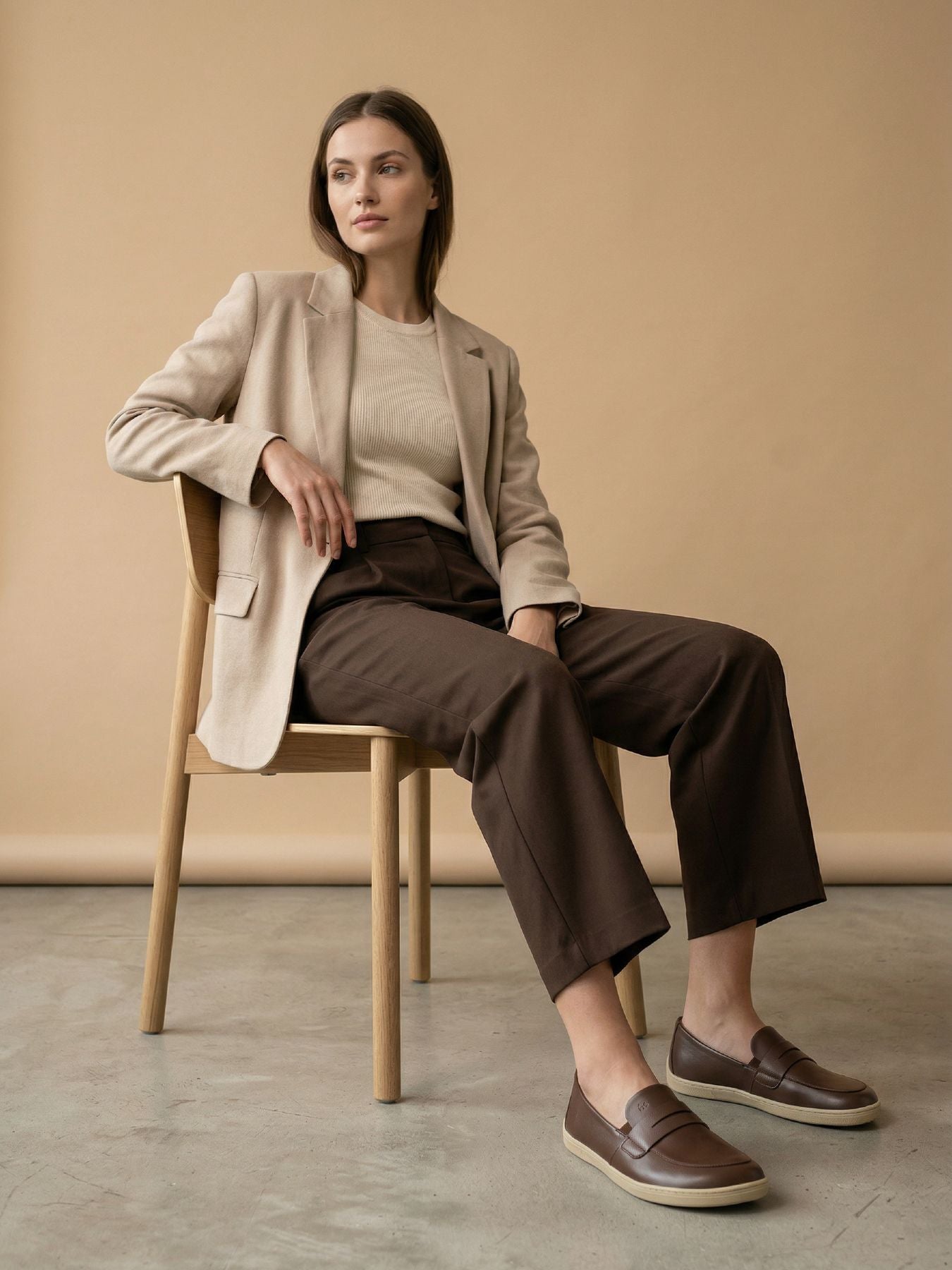 Barefoot Moccasins Be Lenka Buena - Dark Brown & Beige