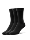 Barefoot Socks - Crew - Essentials - Black - 3 pack