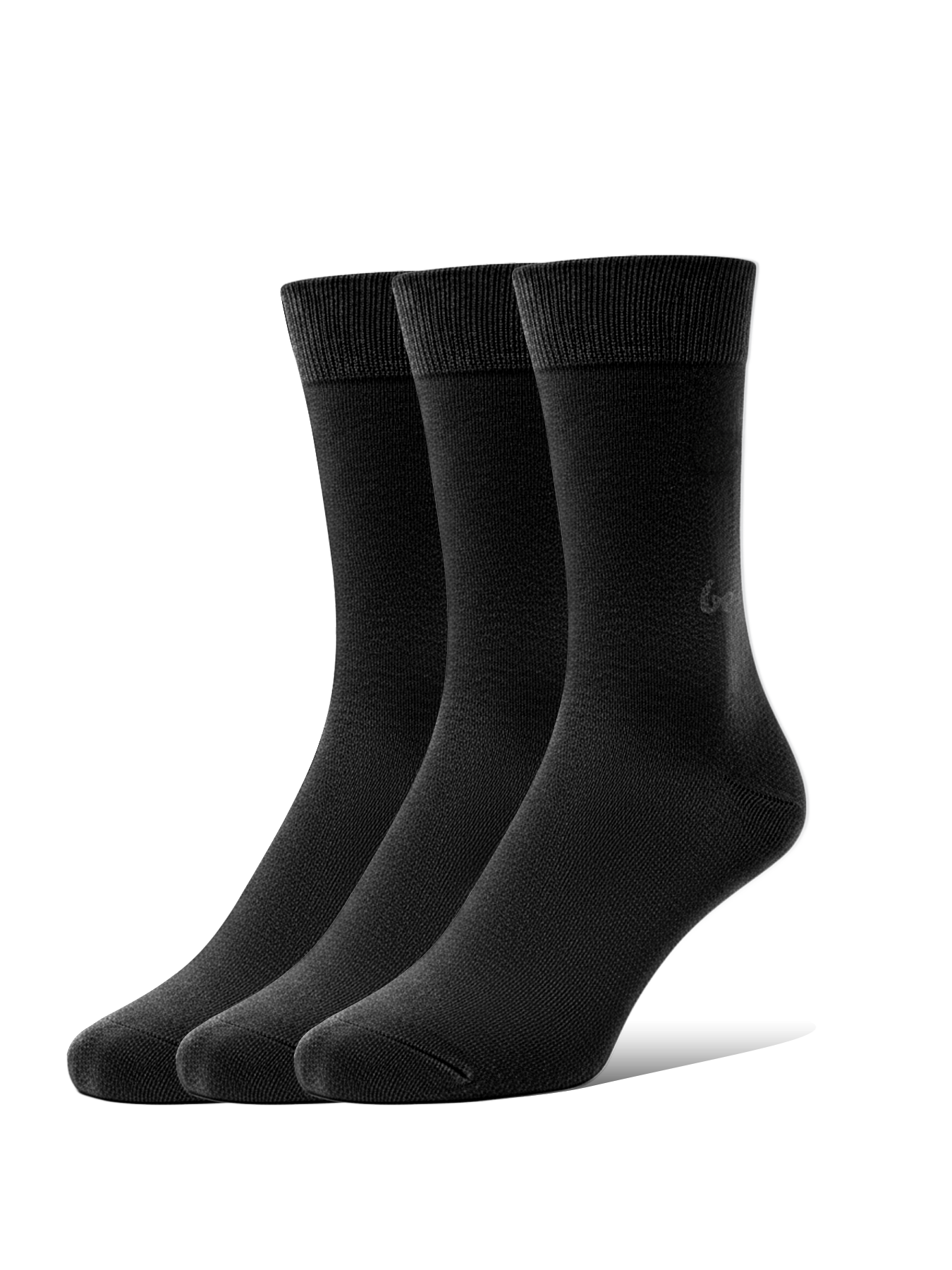 Barefoot Socks - Crew - Essentials - Black - 3 pack