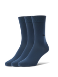 Barefoot Socks - Crew - Essentials - Blue - 3 pack
