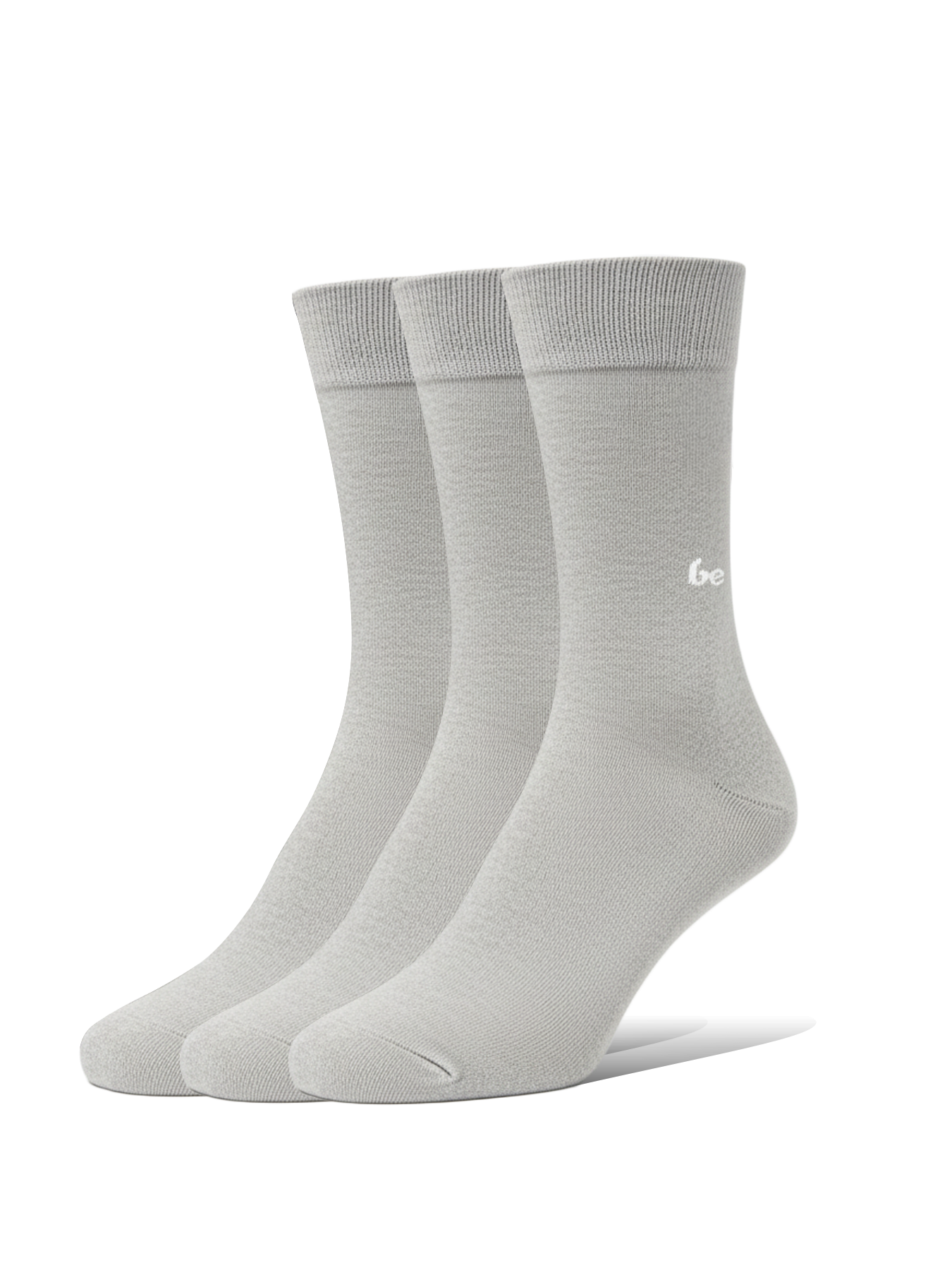 Barefoot Socks - Crew - Essentials - Grey - 3 pack