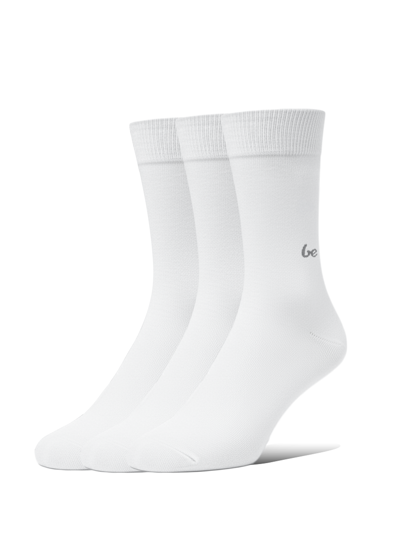 Barefoot Socks - Crew - Essentials - White - 3 pack