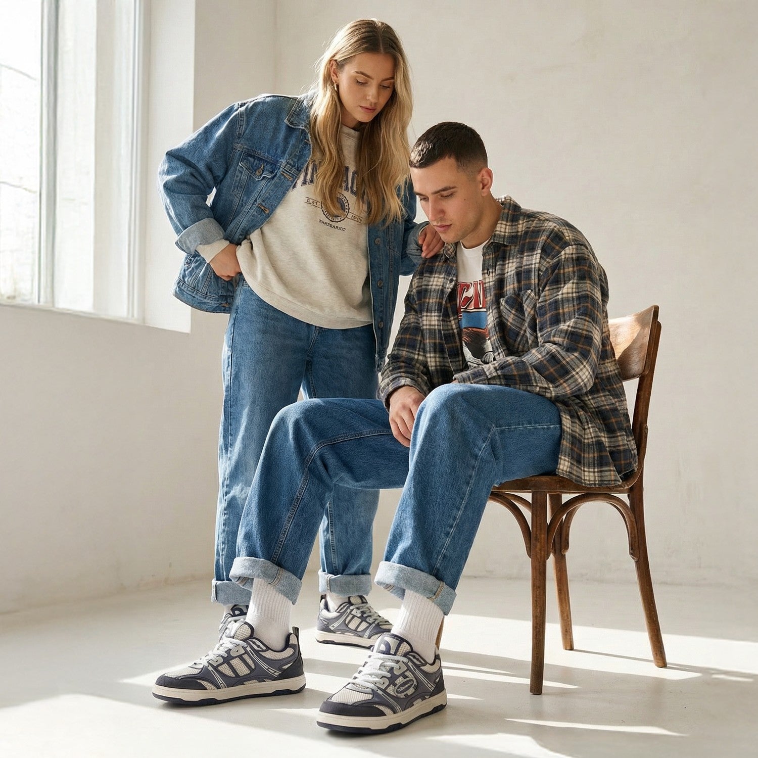Barefoot Sneakers Barebarics Dropsta - Blue & Silver