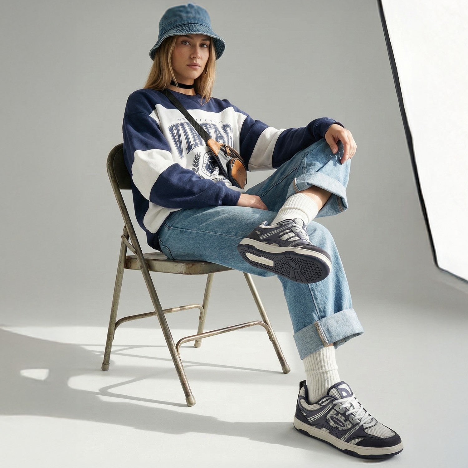Barefoot Sneakers Barebarics Dropsta - Blue & Silver
