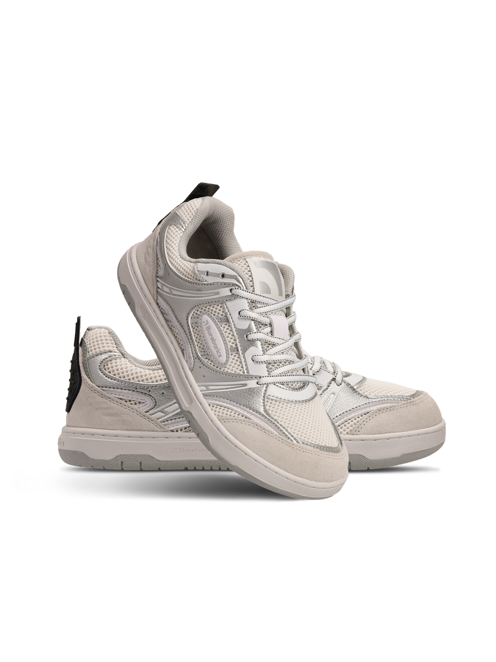 Barefoot Sneakers Barebarics Dropsta - Silver & White