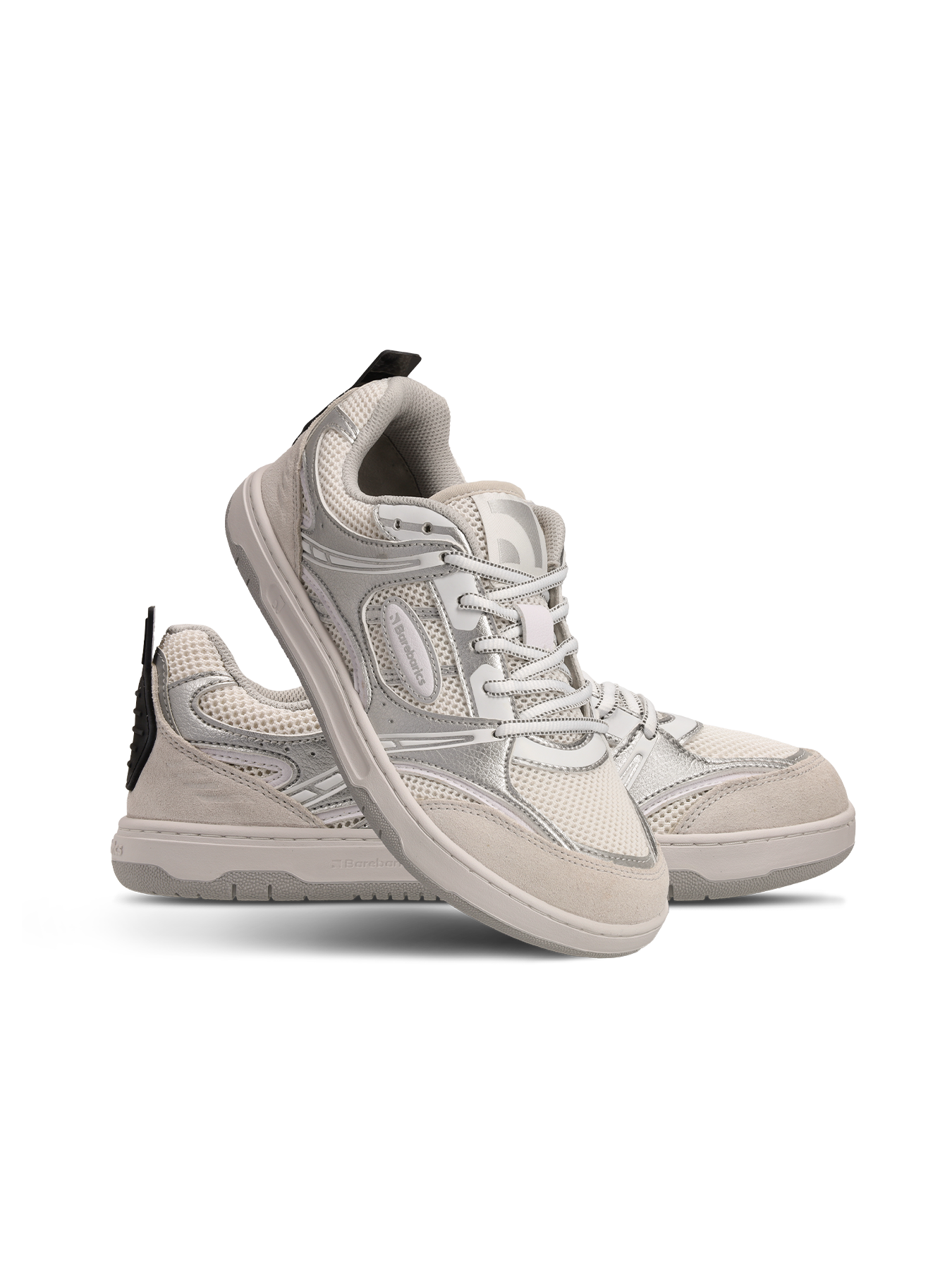 Barefoot Sneakers Barebarics Dropsta - Silver & White