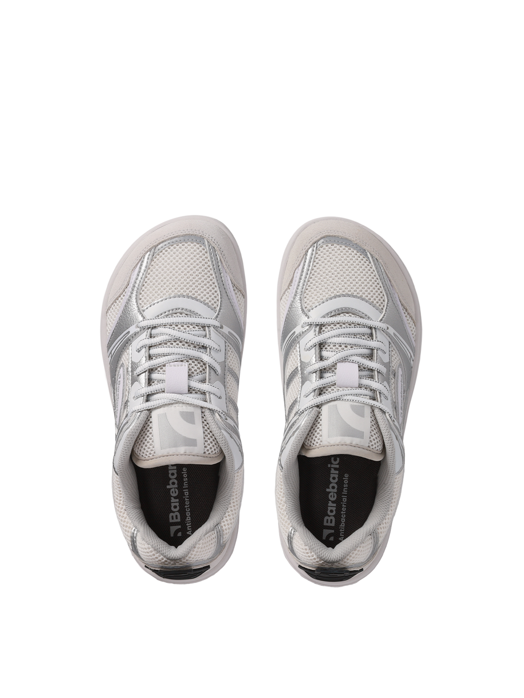 Barefoot Sneakers Barebarics Dropsta - Silver & White