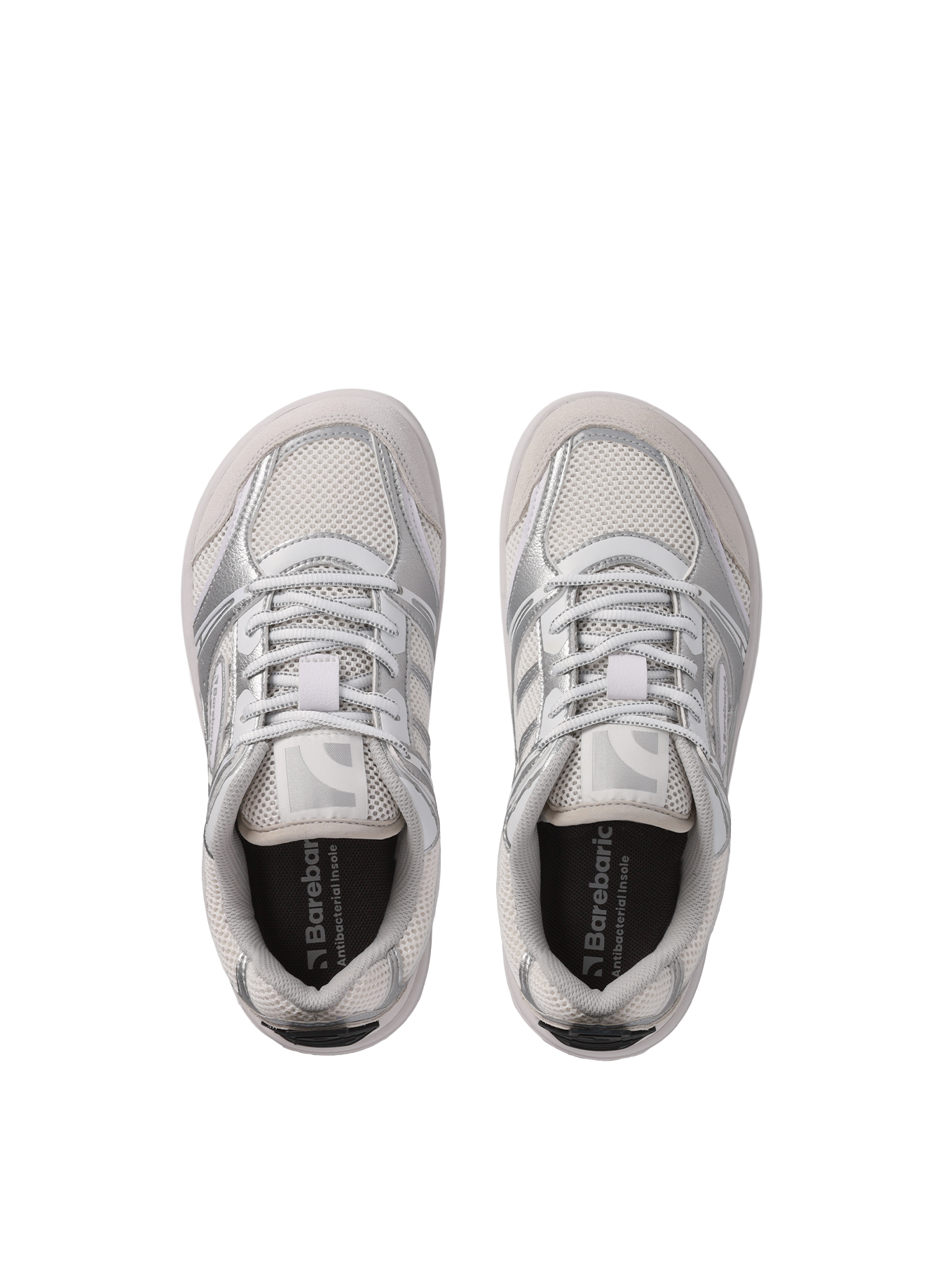 Barefoot Sneakers Barebarics Dropsta - Silver & White