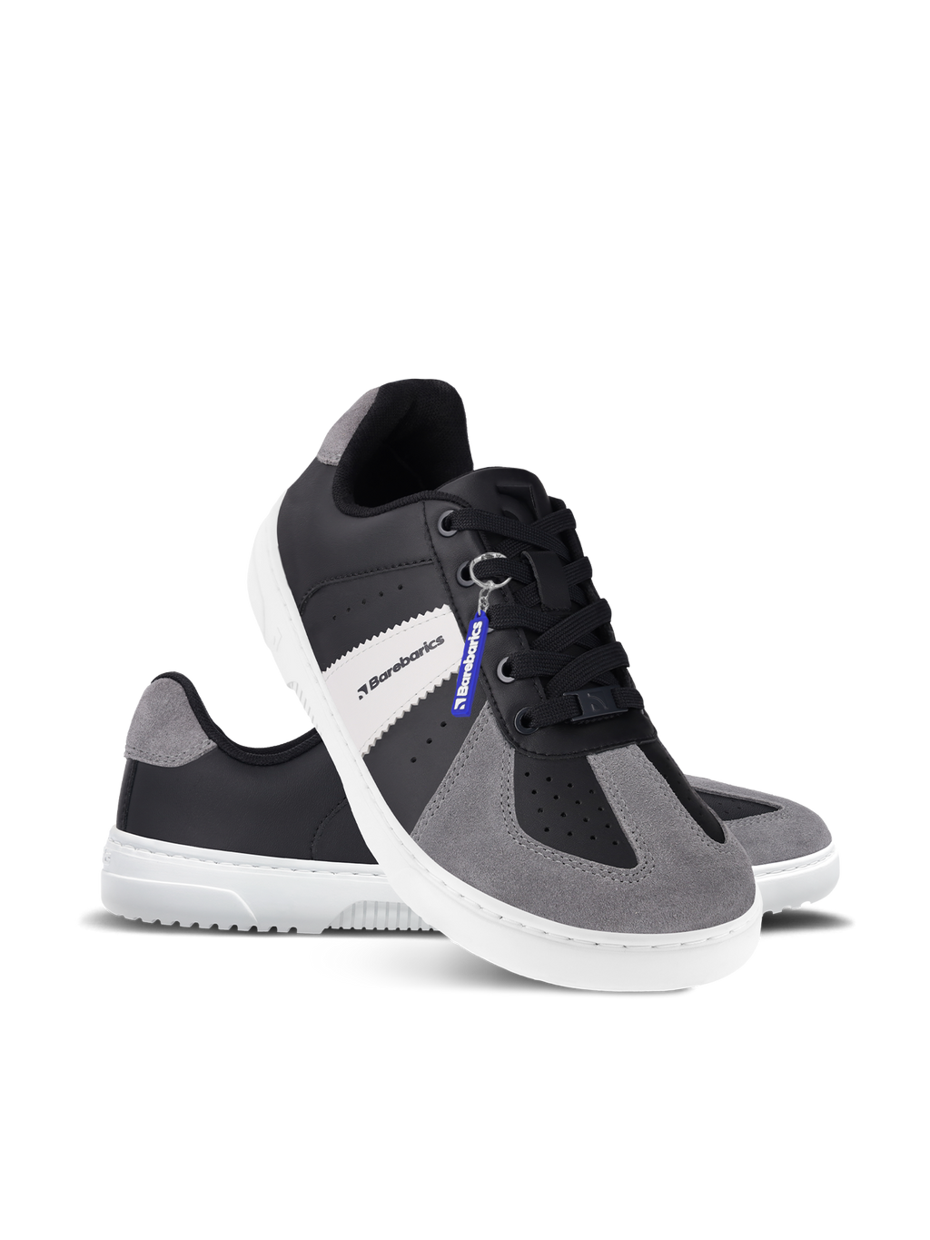 Barefoot Sneakers Barebarics Icara - Black & Dark Grey