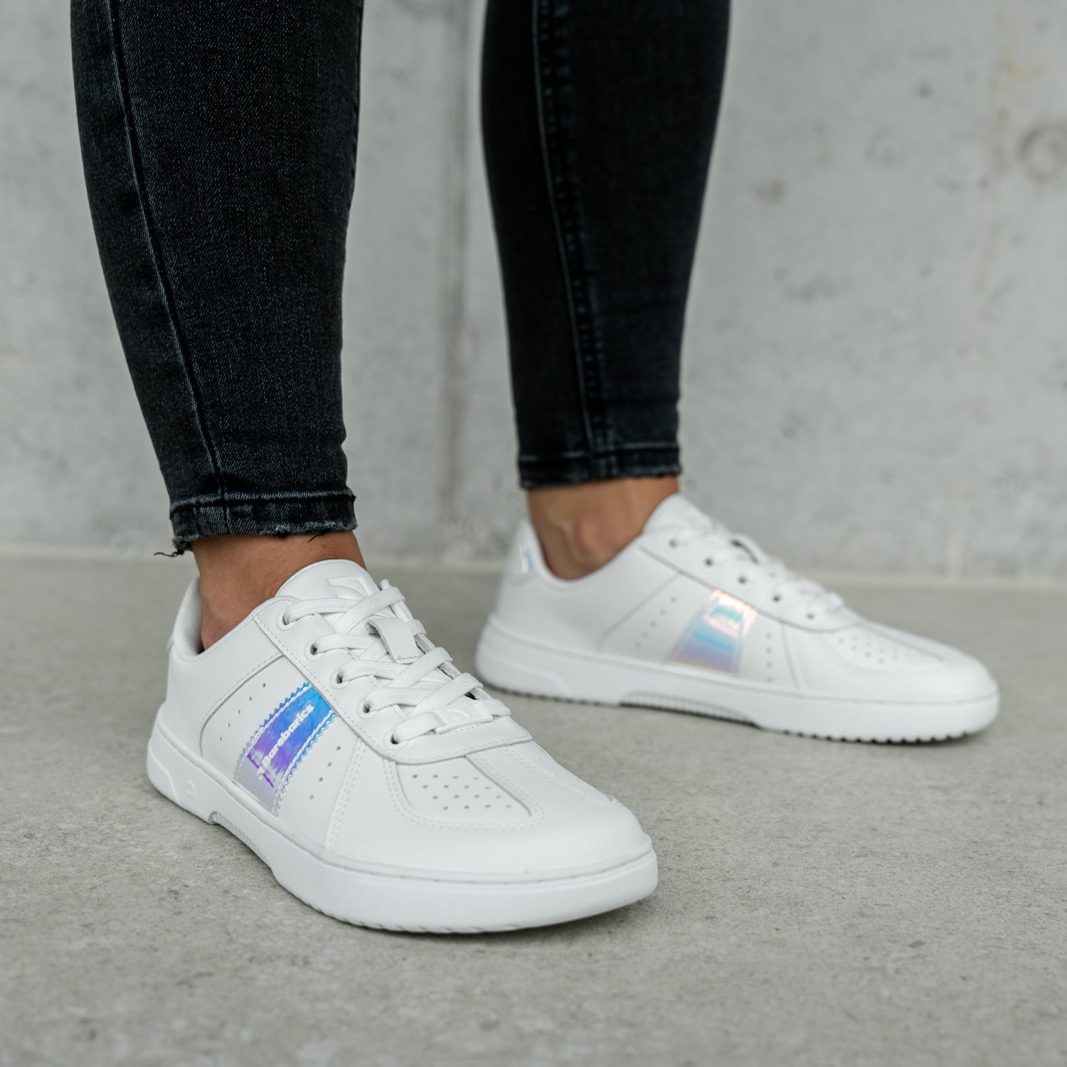 Barefoot Sneakers Barebarics Icara - White & Pastel Iridescent