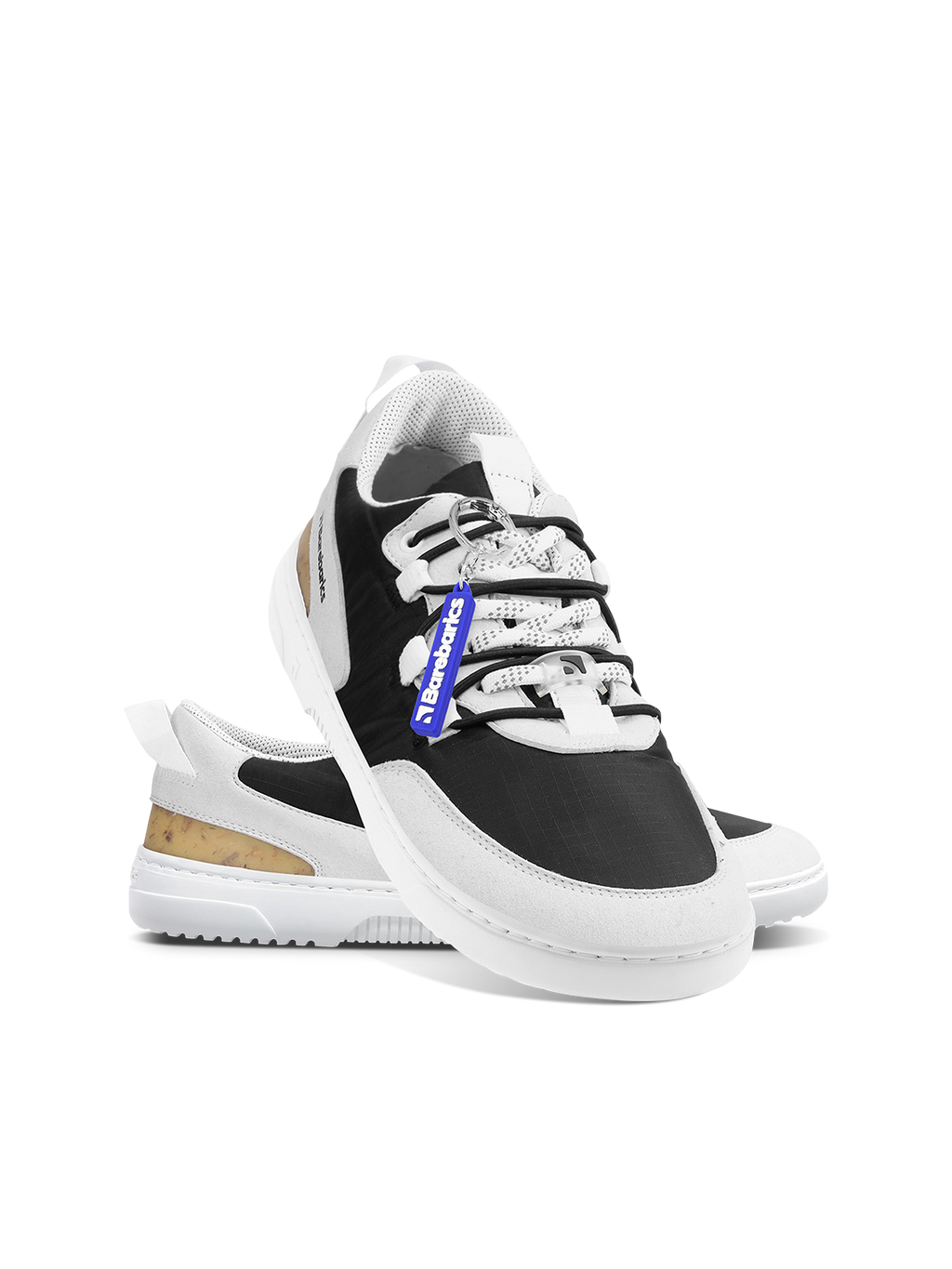Barefoot Sneakers Barebarics Revive - Light Grey & Black
