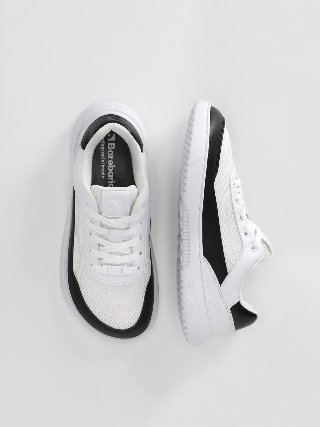 Barefoot Sneakers Barebarics Vaporo - White & Black