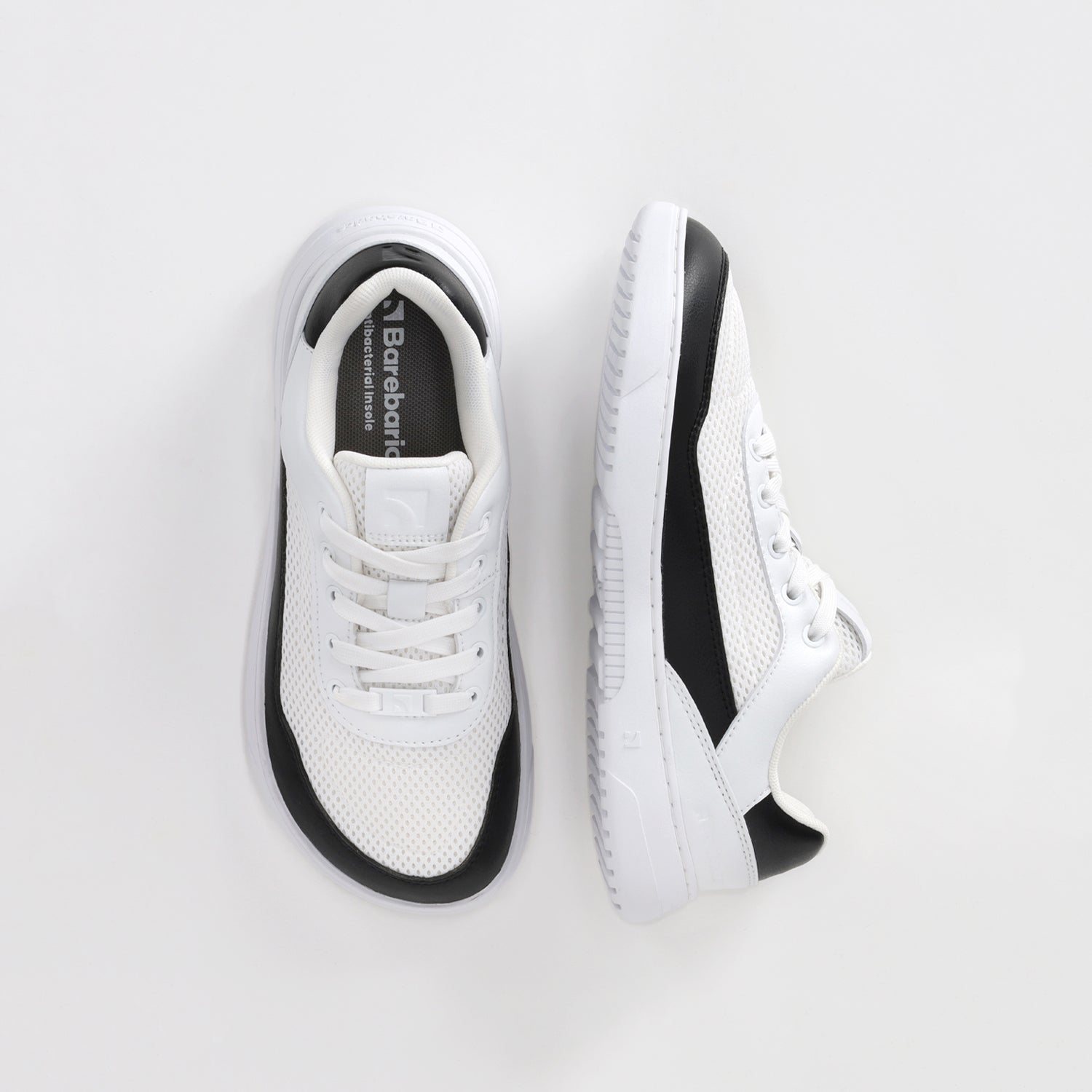 Barefoot Sneakers Barebarics Vaporo - White & Black
