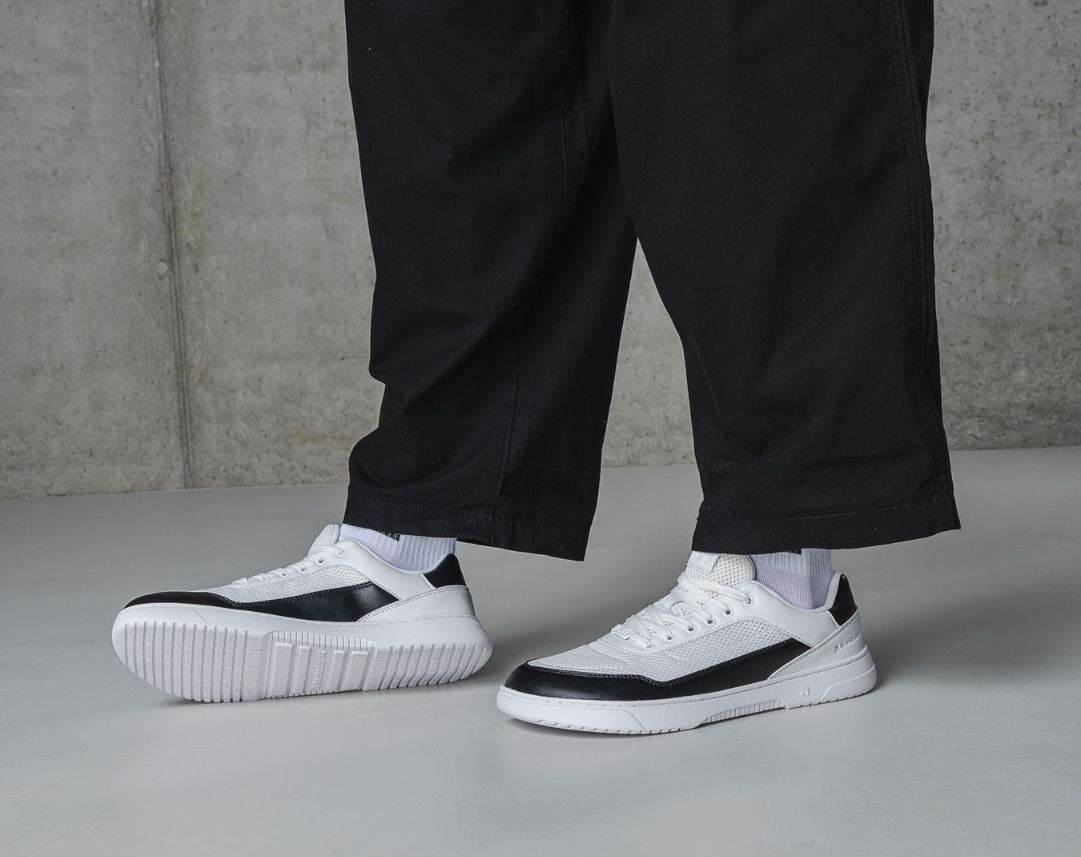 Barefoot Sneakers Barebarics Vaporo - White & Black