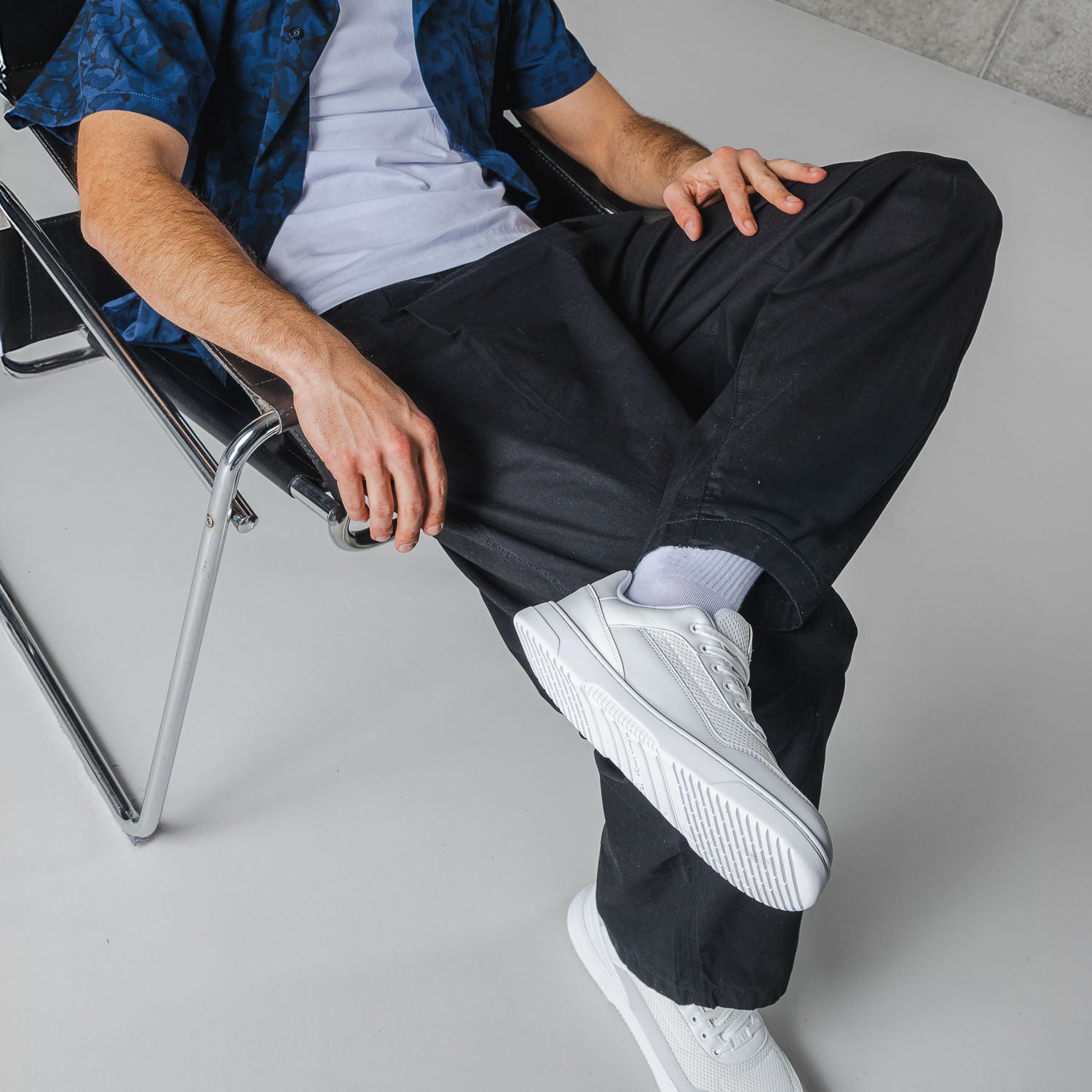 Barefoot Sneakers Barebarics Vaporo - White & Light Grey