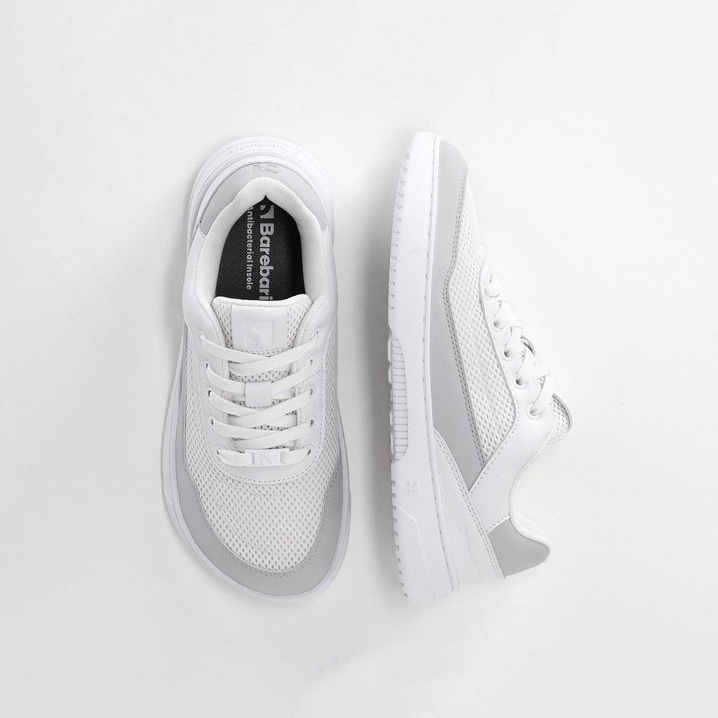 Barefoot Sneakers Barebarics Vaporo - White & Light Grey