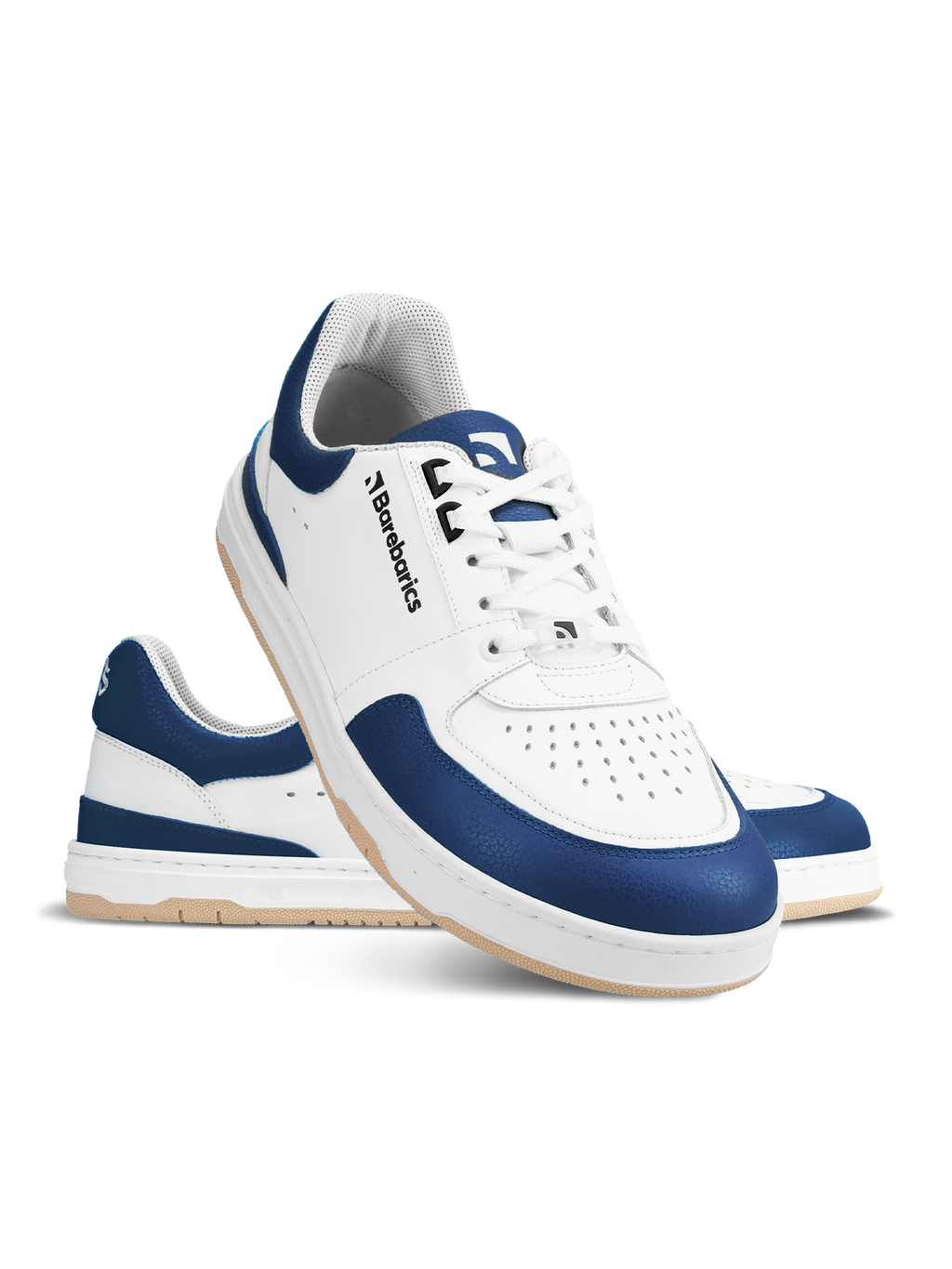 Barefoot Sneakers Barebarics Wave - White & Dark Blue