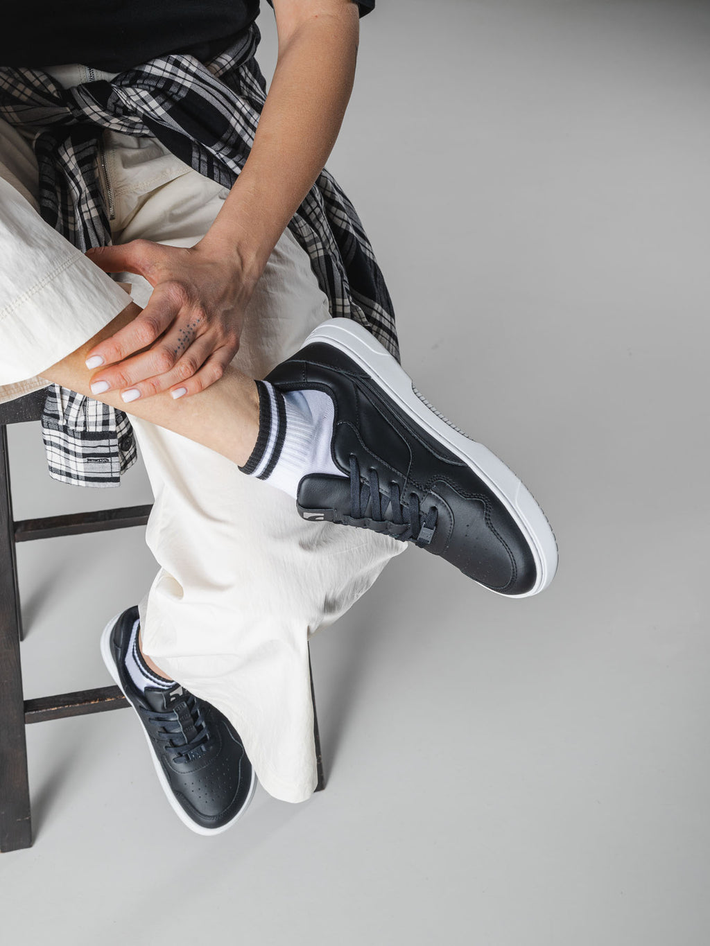 Barefoot Sneakers Barebarics Zing - Black & White