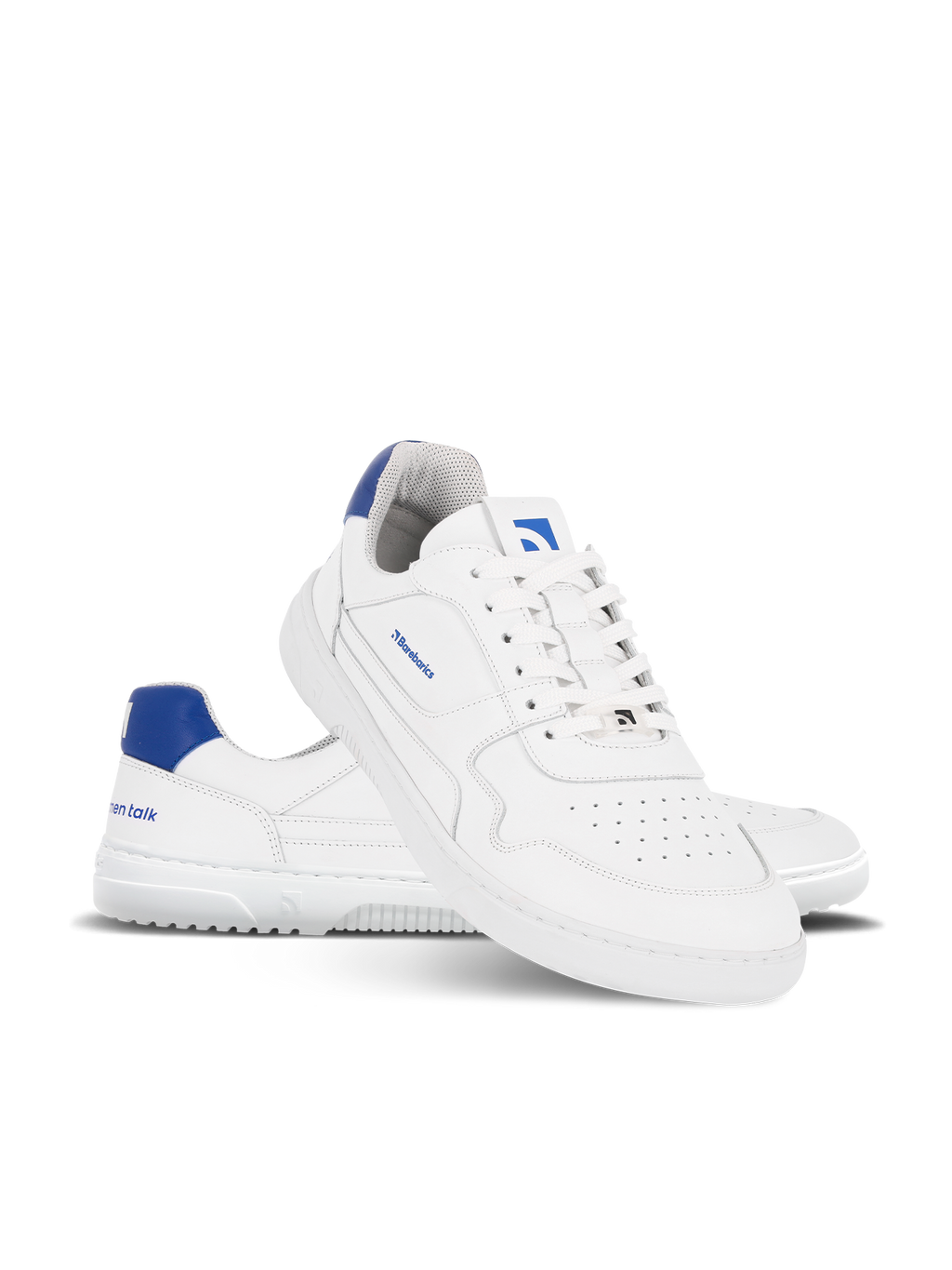Barefoot Sneakers Barebarics Zing - Brave Men Talk - White & Blue