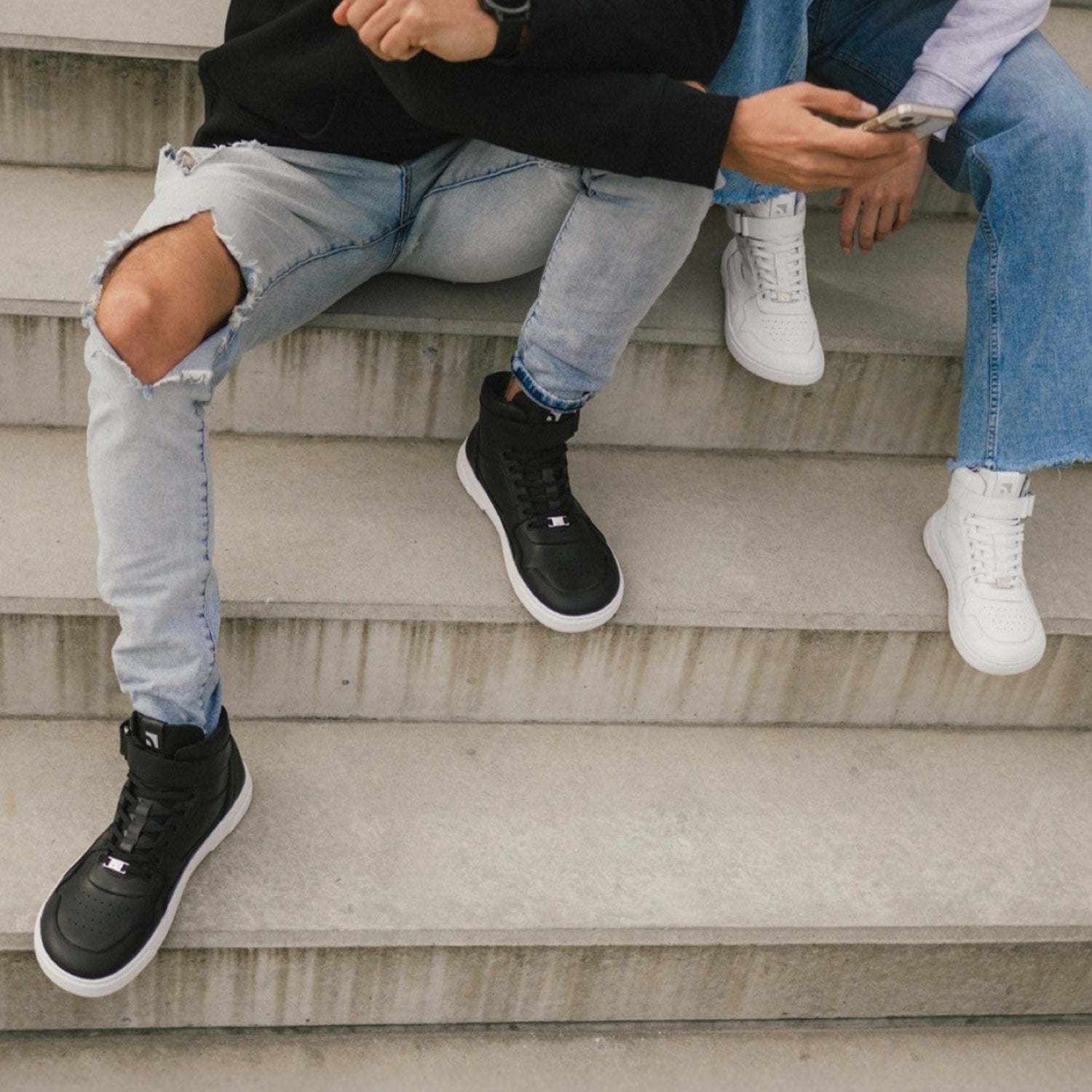 Barefoot Sneakers Barebarics Zing - High Top - All White