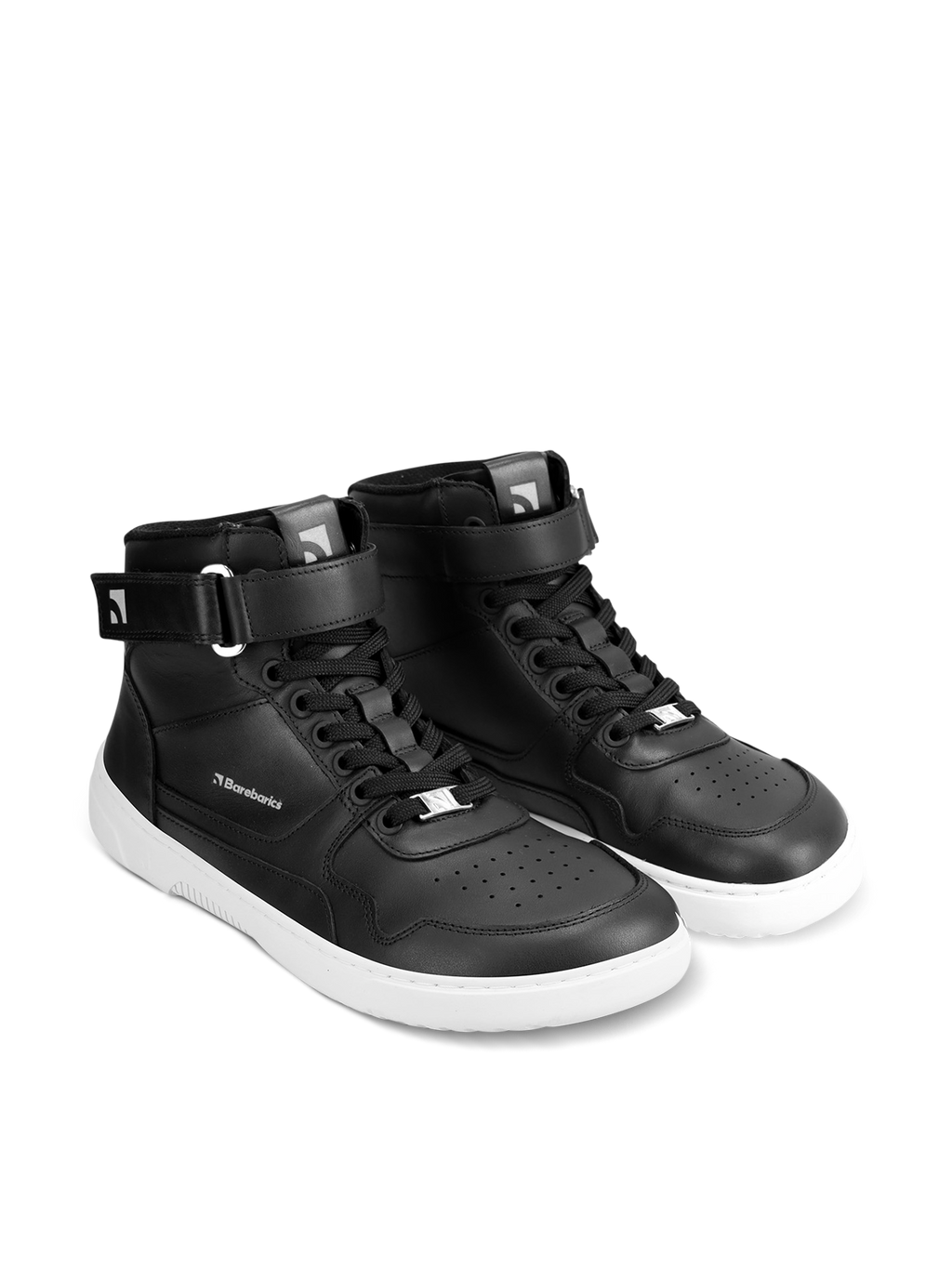 Barefoot Sneakers Barebarics Zing - High Top - Black & White
