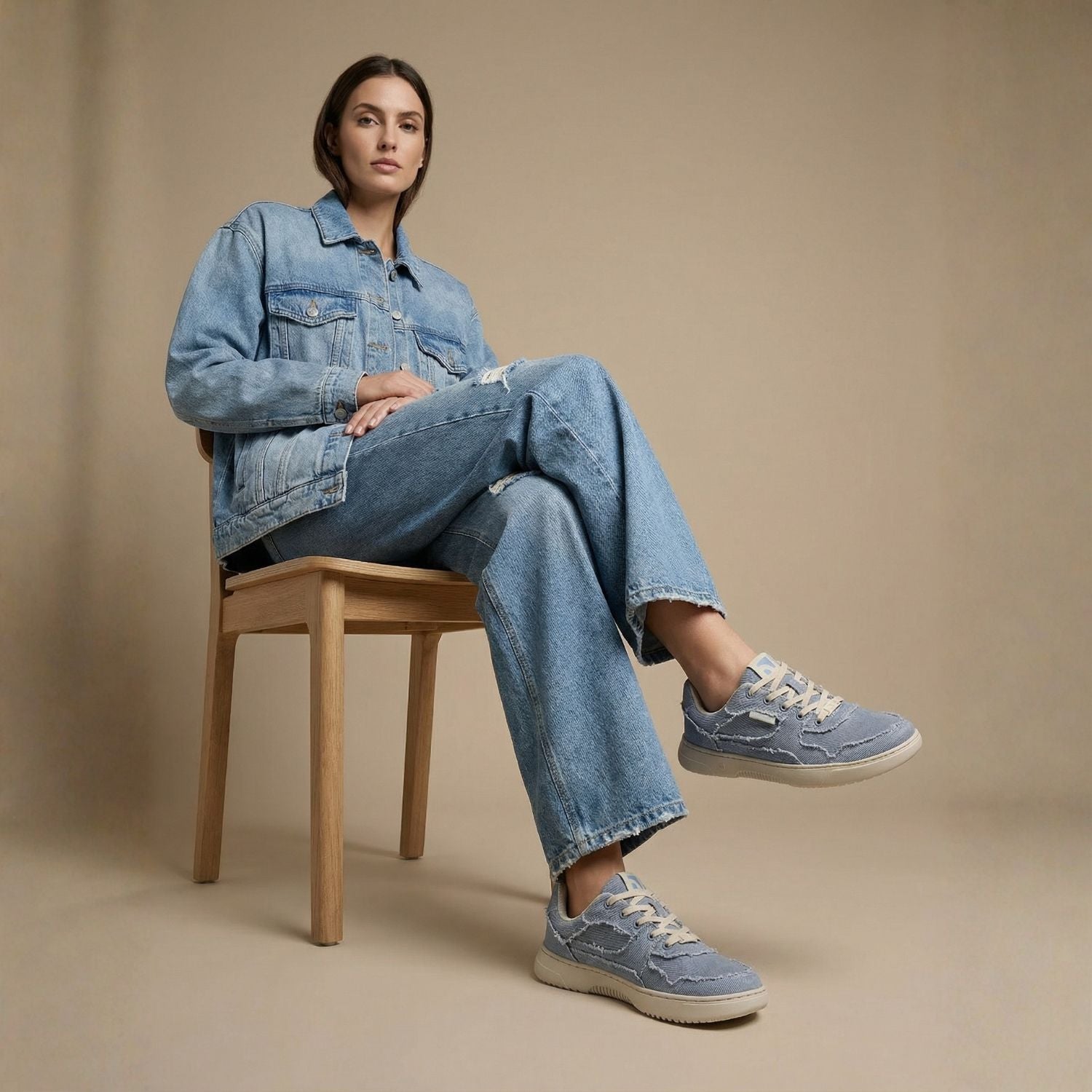 Barefoot Sneakers Barebarics Zing Denim - Light Blue