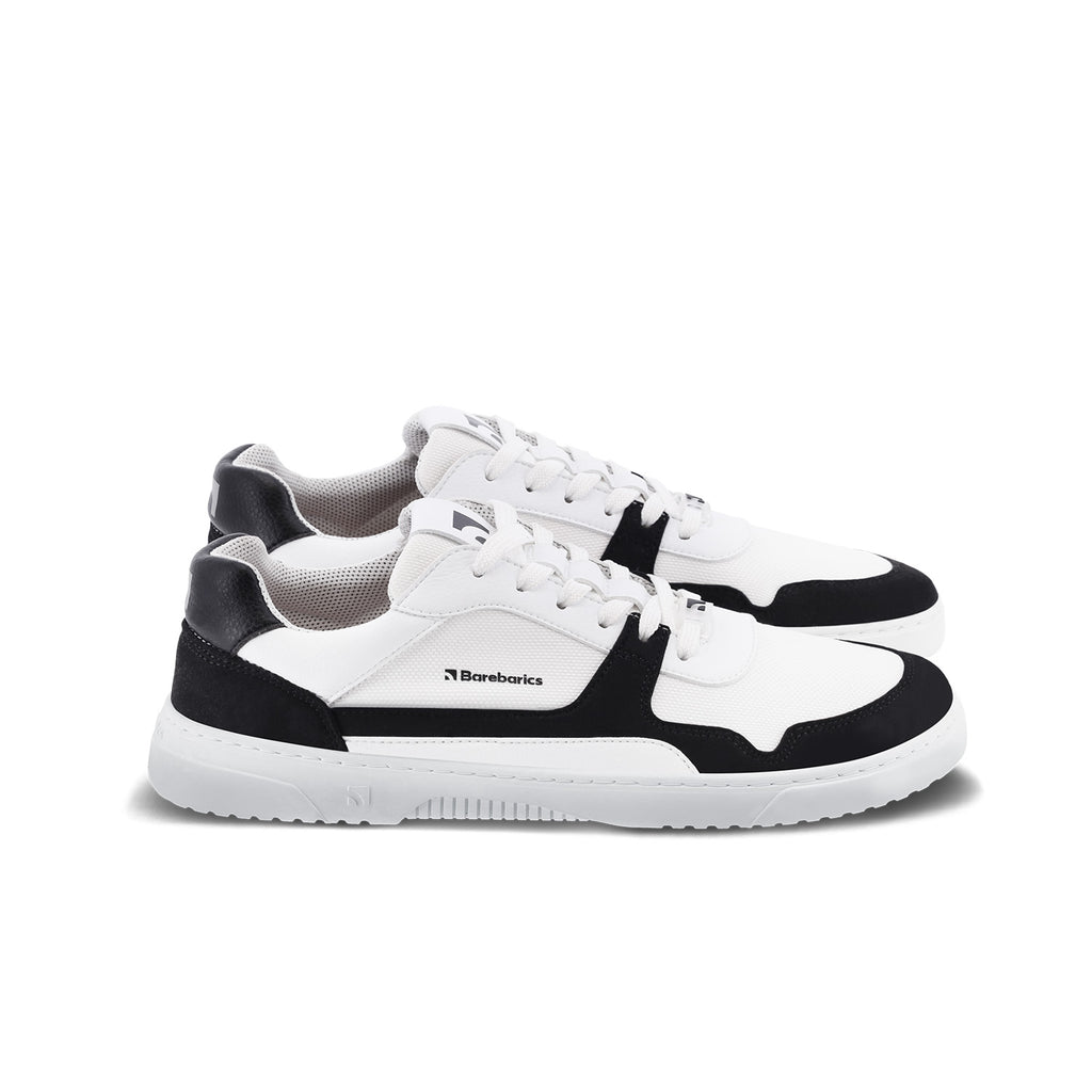 Barefoot Sneakers Barebarics - Zing - White & Black Vegan