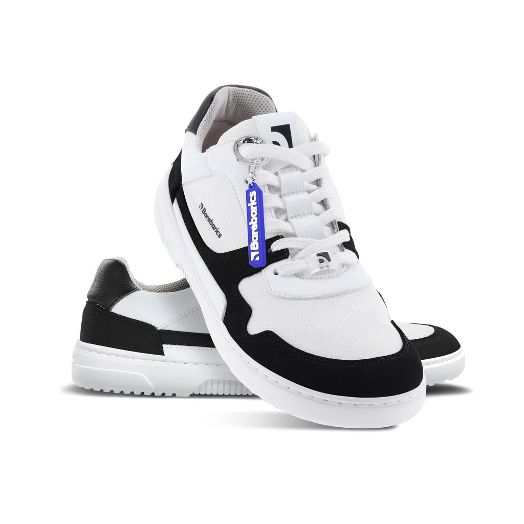 Barefoot Sneakers Barebarics - Zing - White & Black Vegan