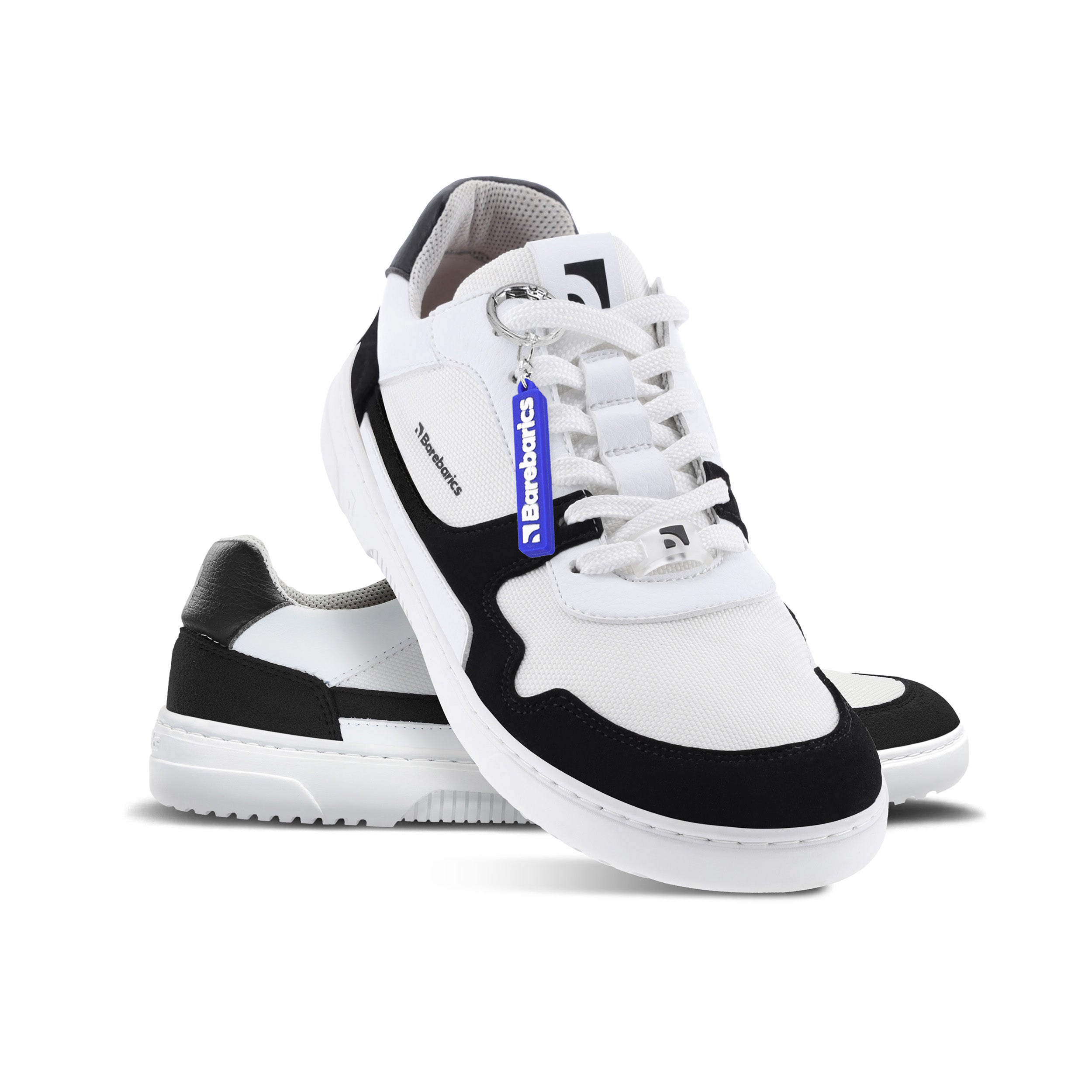 Barefoot Sneakers Barebarics - Zing - White & Black Vegan