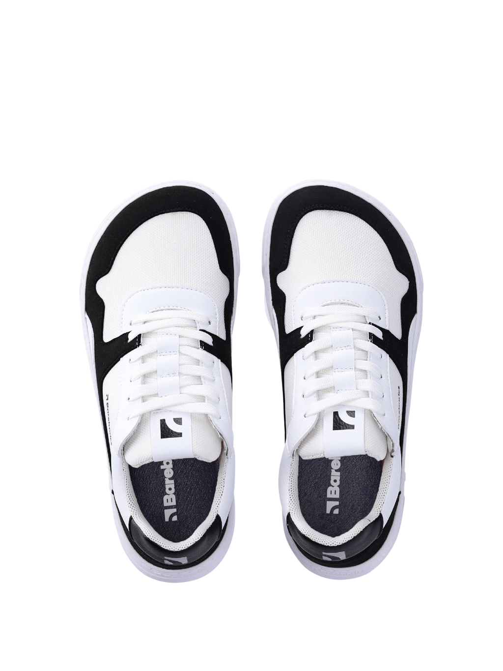 Barefoot Sneakers Barebarics - Zing - White & Black Vegan