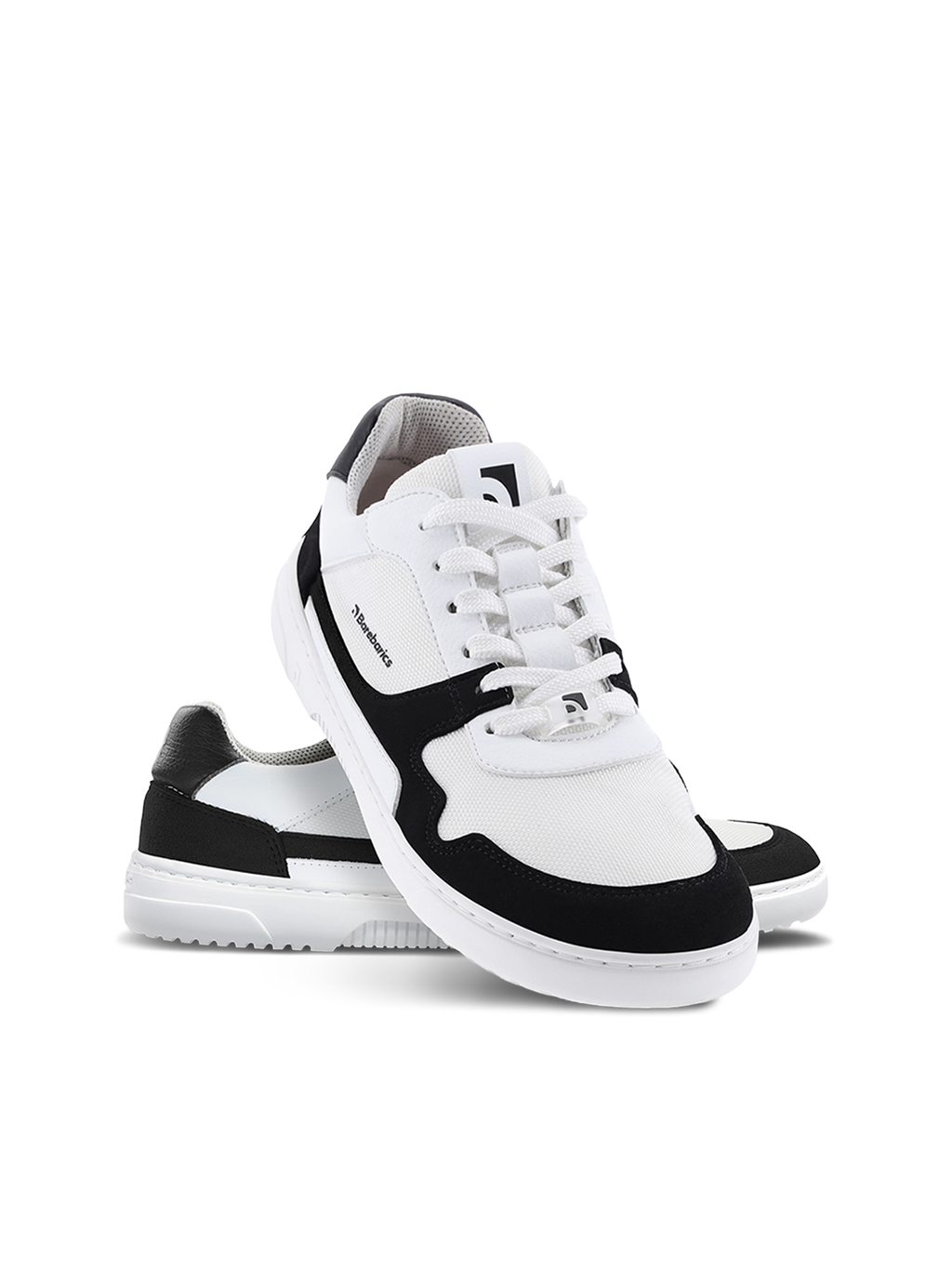 Barefoot Sneakers Barebarics - Zing - White & Black Vegan