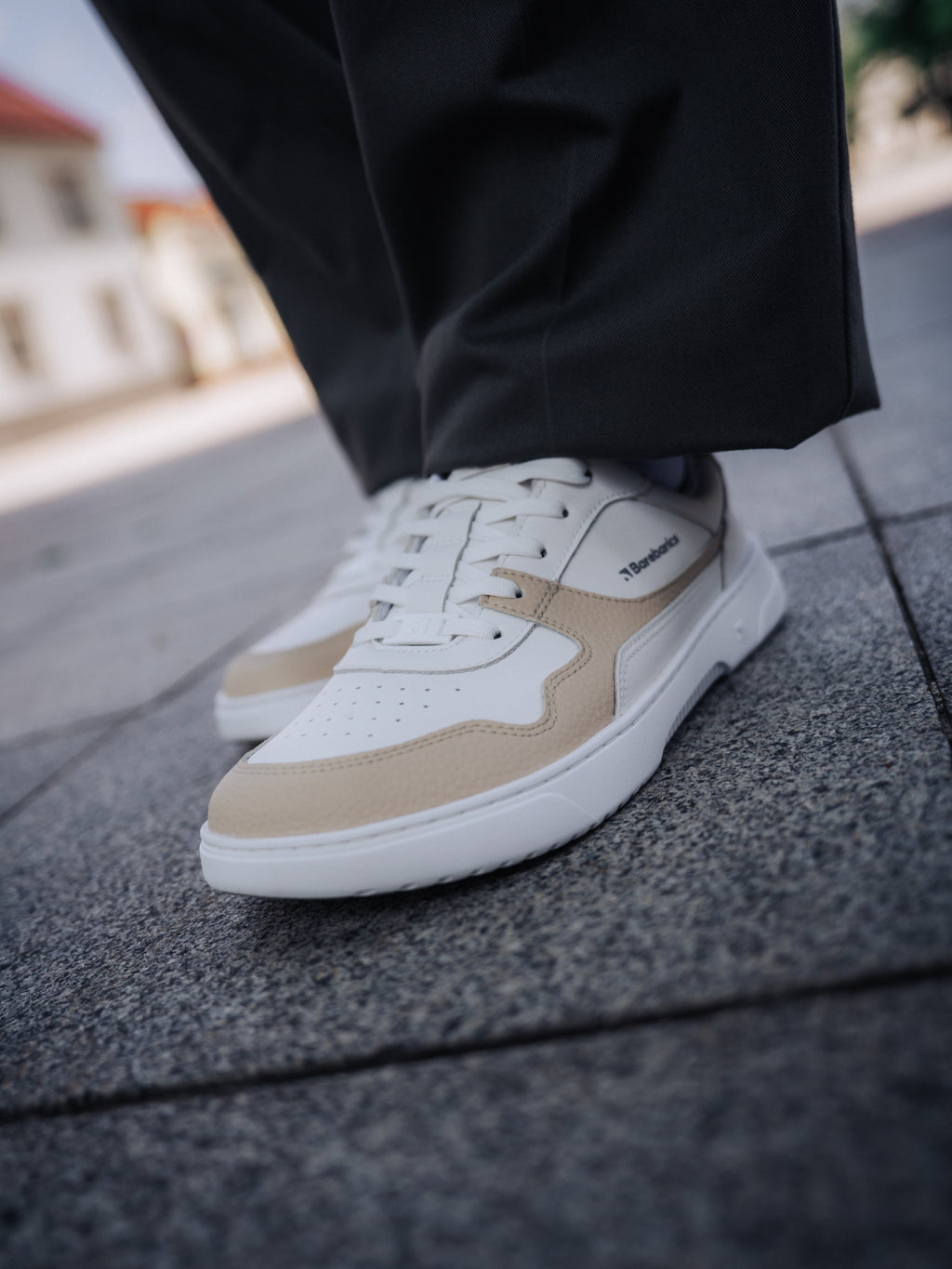 Barefoot Sneakers Barebarics Zing - White & Cream