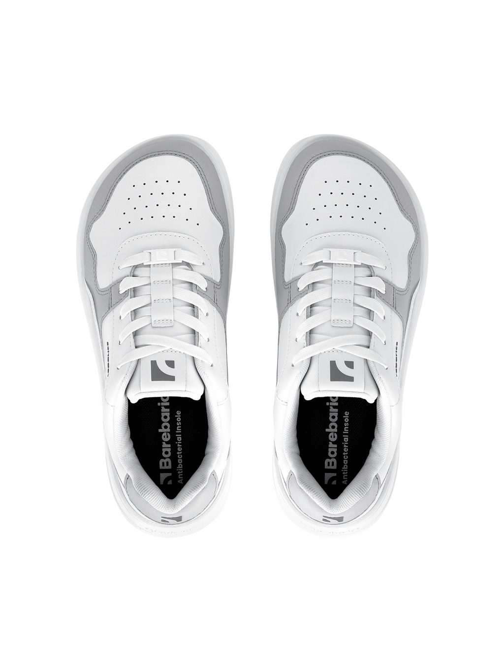 Barefoot Sneakers Barebarics Zing - White & Light Grey