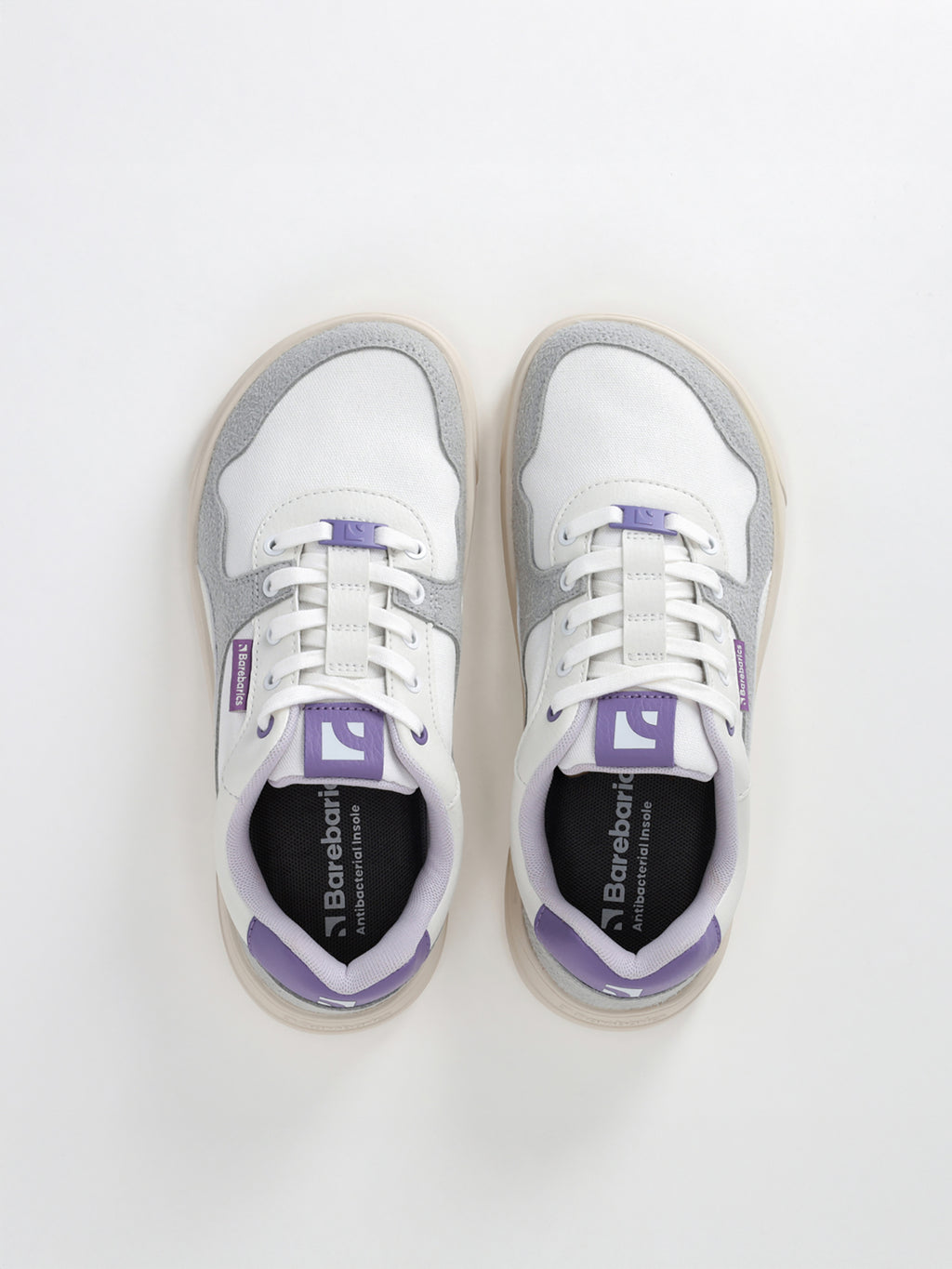 Barefoot Sneakers Barebarics Zing - White & Purple