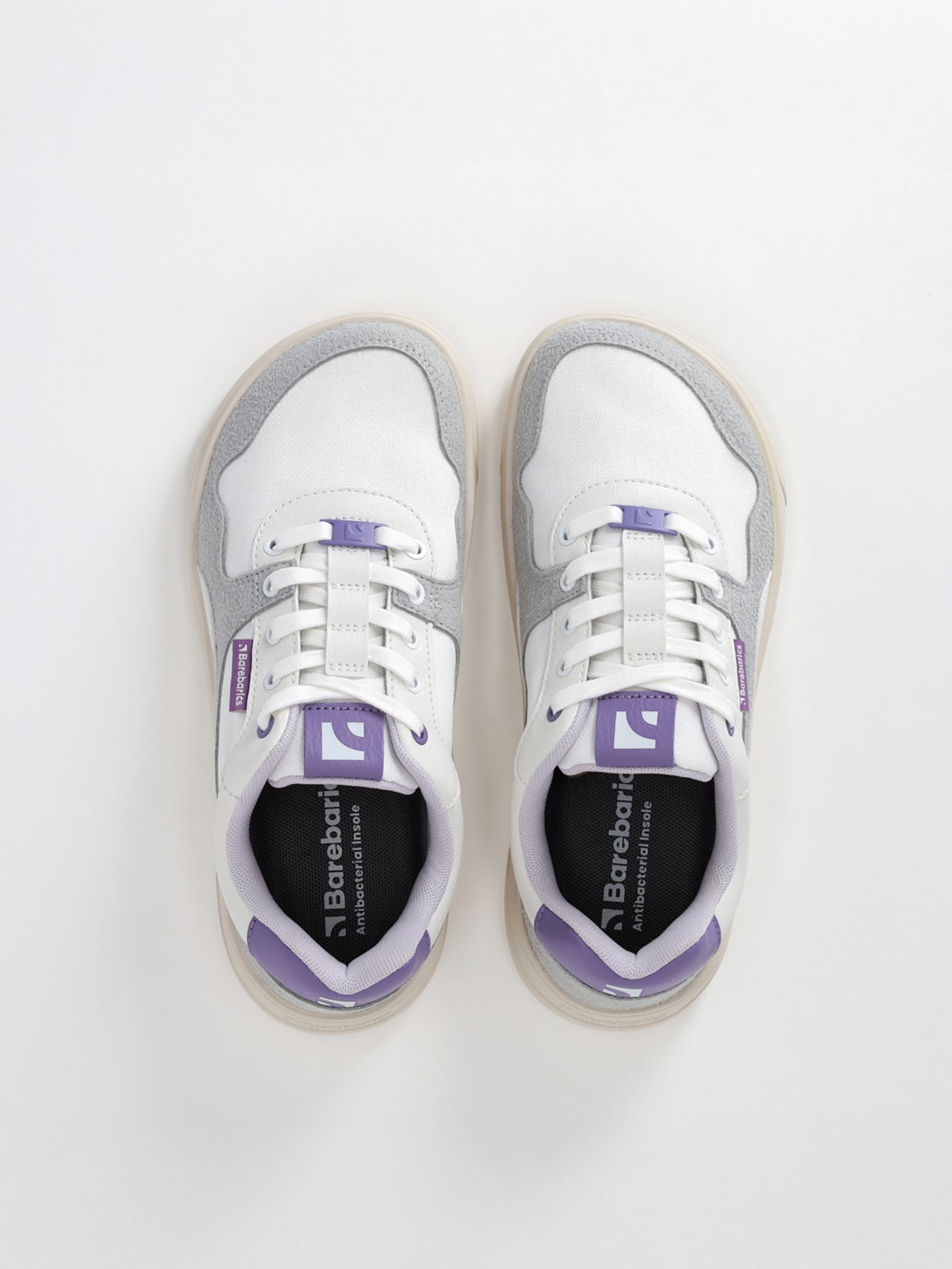 Barefoot Sneakers Barebarics Zing - White & Purple