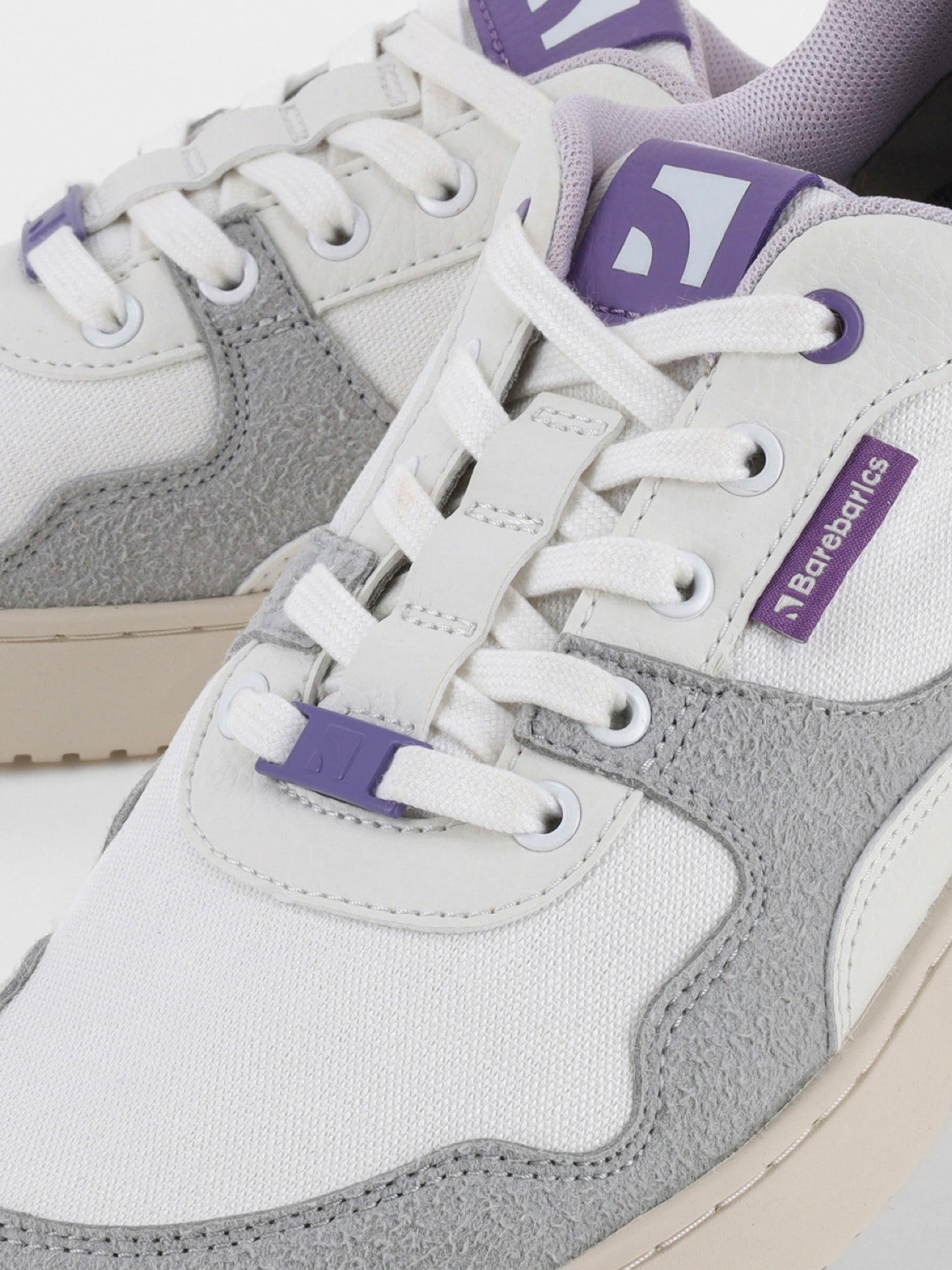 Barefoot Sneakers Barebarics Zing - White & Purple