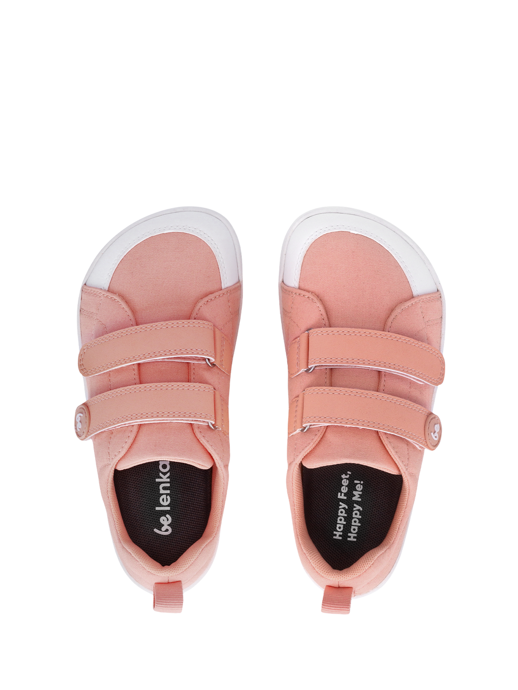 Kids barefoot sneakers Be Lenka Canvi Kids - Coral Pink