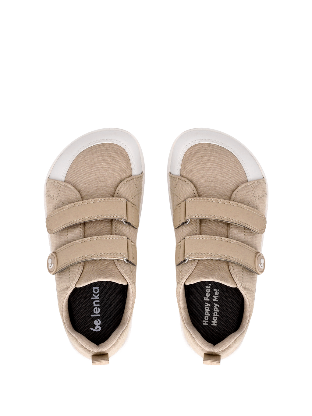 Kids barefoot sneakers Be Lenka Canvi Kids - Light Brown