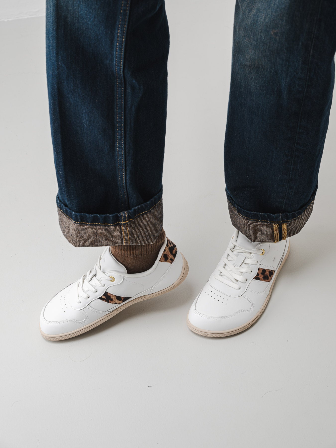 Barefoot Sneakers Be Lenka Cellestia - White & Leopard
