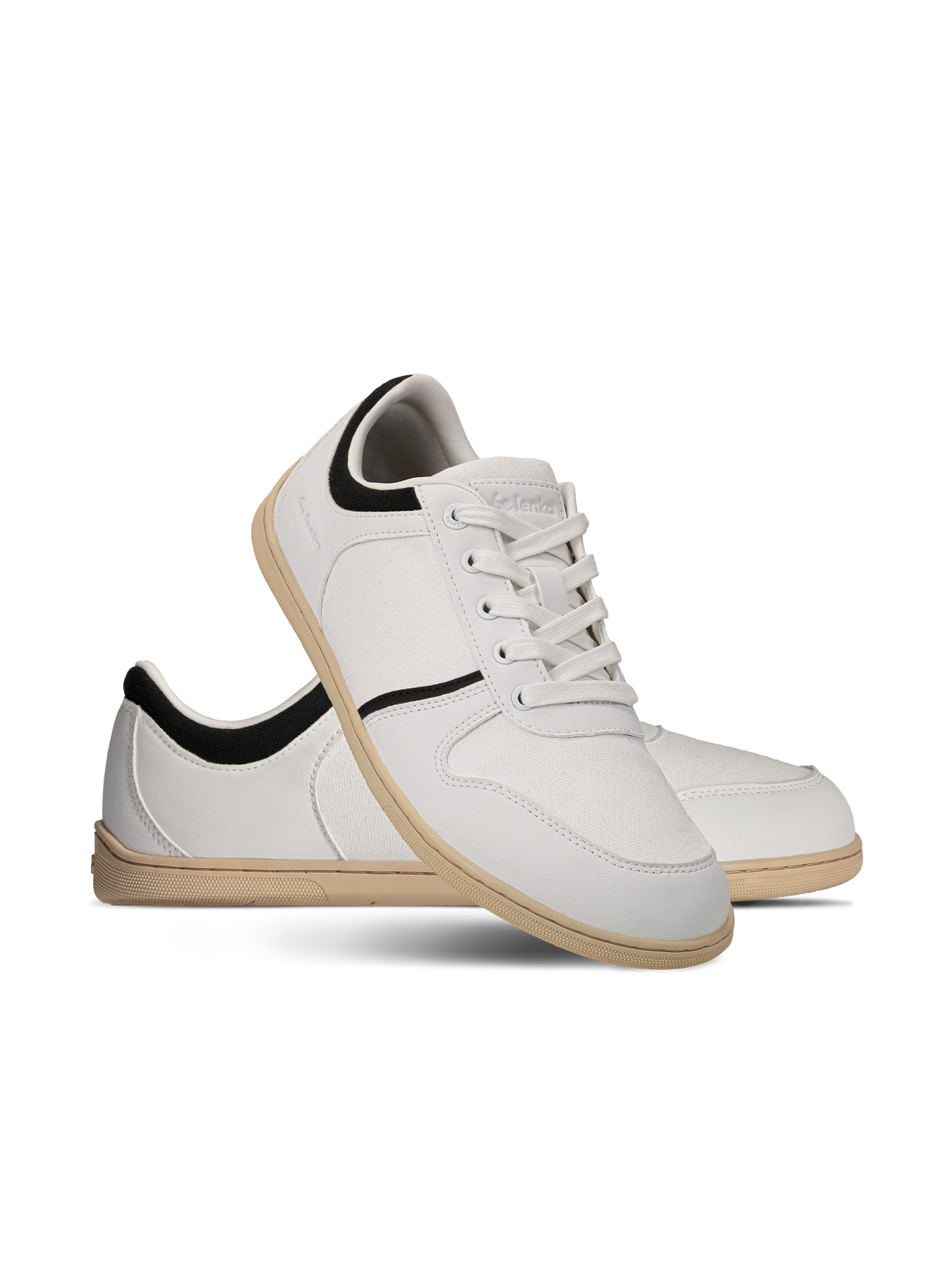 Barefoot Sneakers - Be Lenka Echo - White & Black Vegan